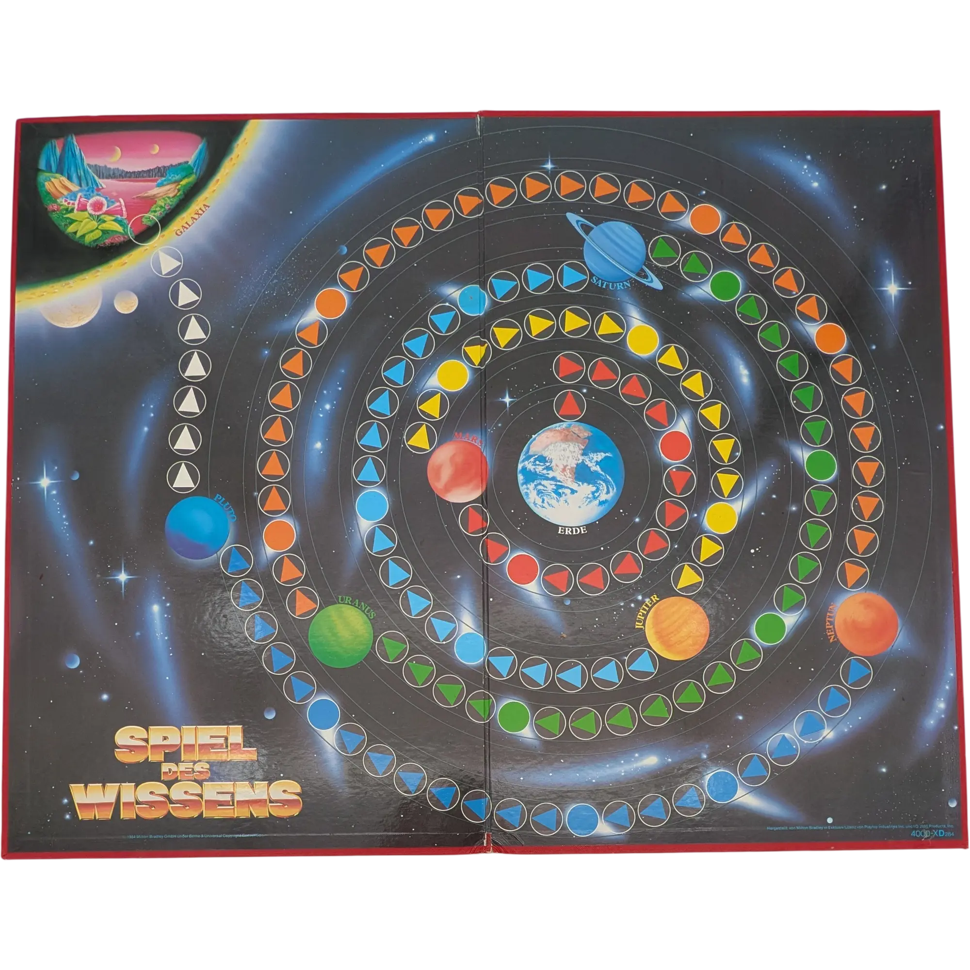 MB Spielplan Spielbrett Spiel des Wissens großer Spielplan
