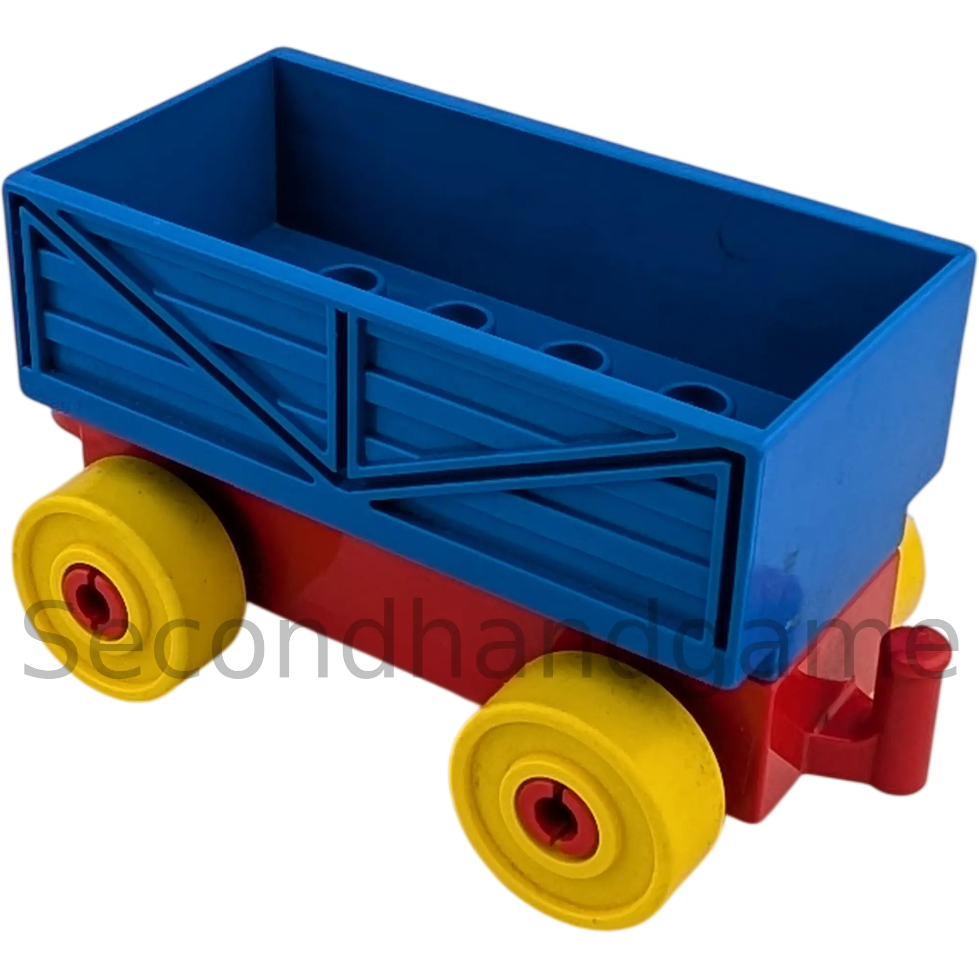 Lego Duplo Eisenbahn Gütteranhänger Gelb Rot Blau