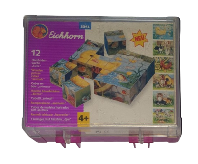 Eichhorn 12 Holzbilderwürfel Tiere