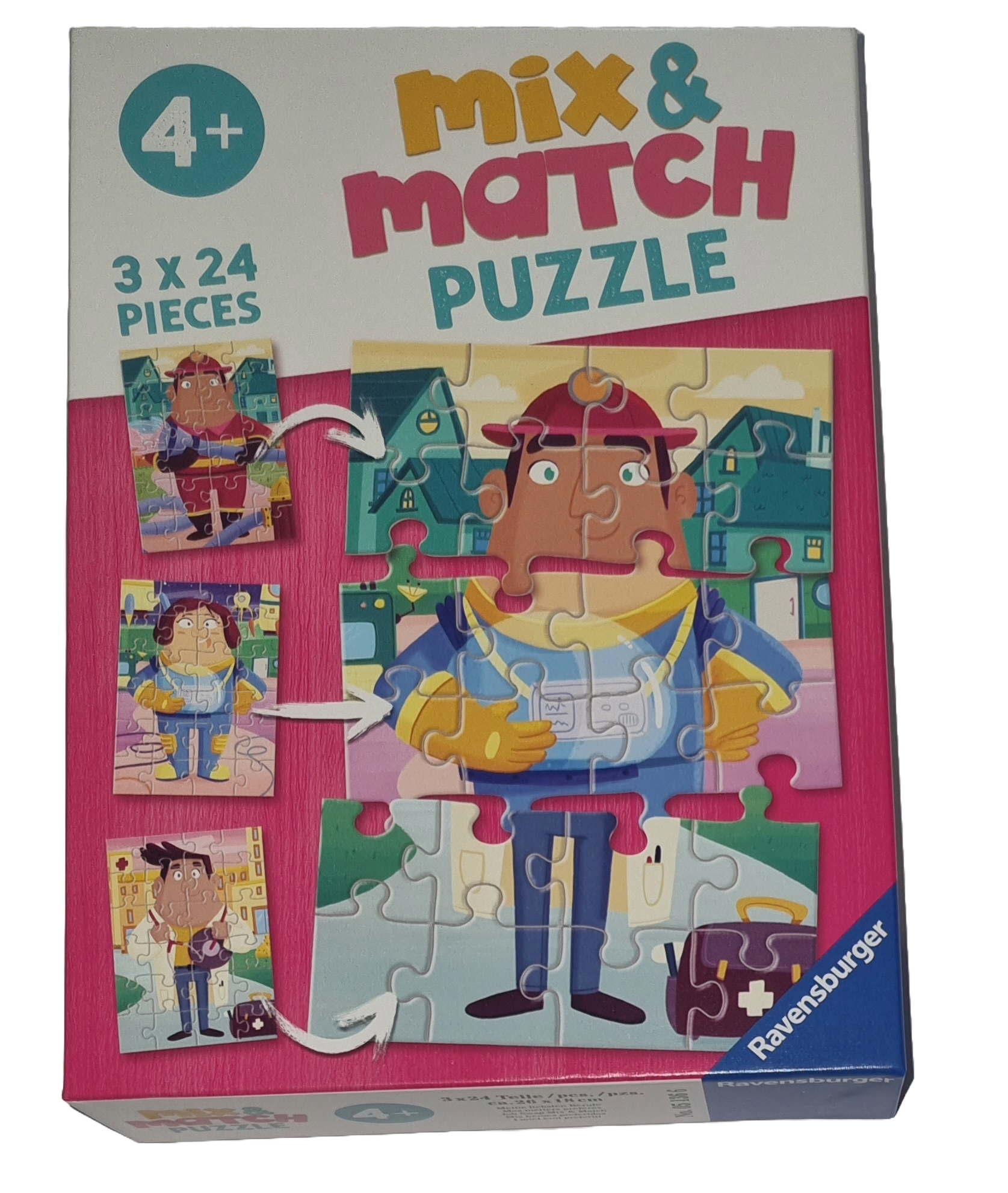 Ravensburger Mix & Match Puzzle 3 x 24 Teile 051366 Meine liebsten Berufe
