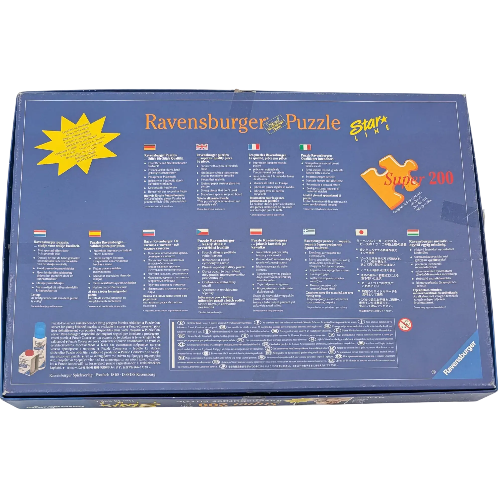 Ravensburger Star Line 200 Teile Puzzle 139026 Freunde Hund und Katze