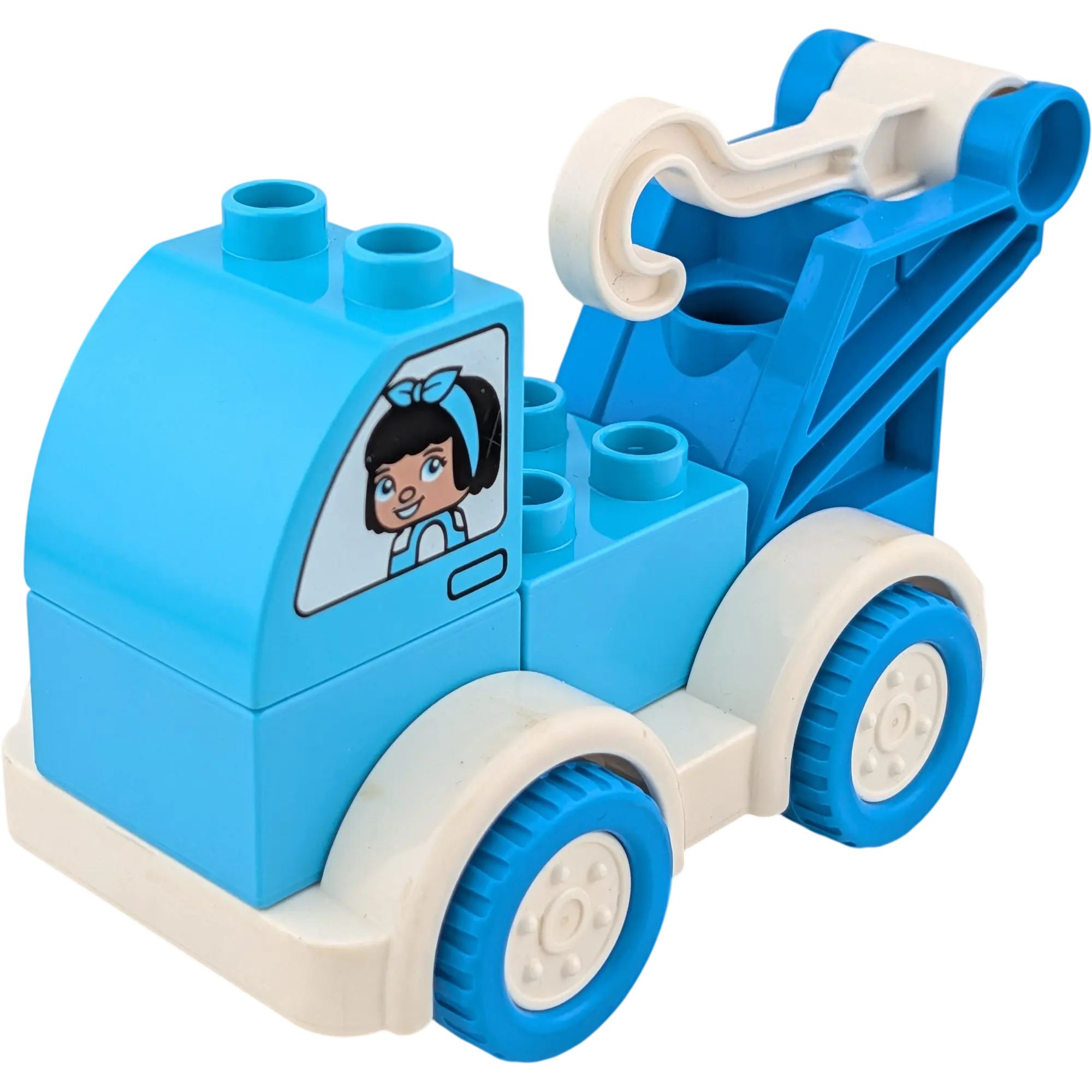 Lego Duplo Abschleppwagen mit Haken Azur Weiß Medium Blau