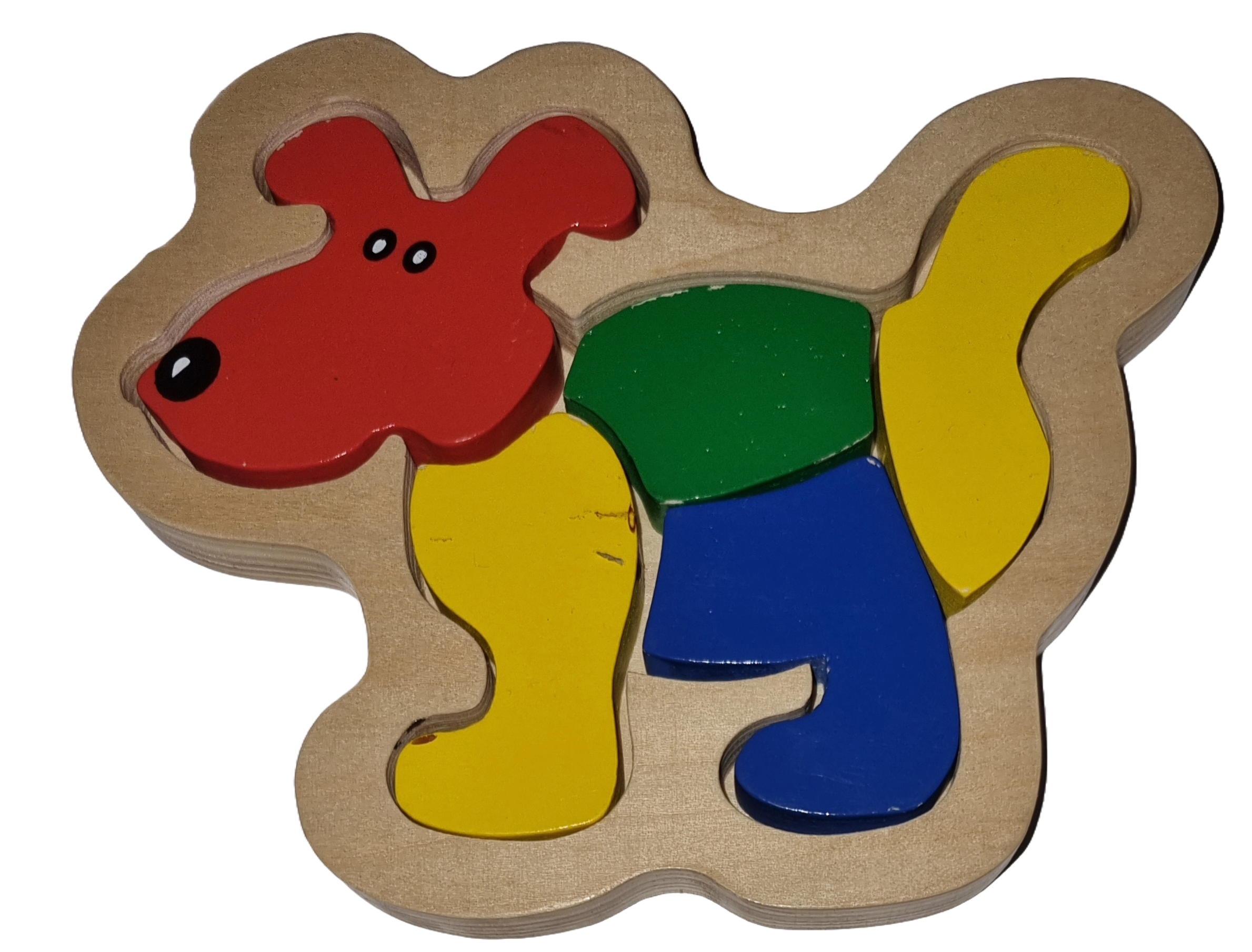 Legepuzzle Holzpuzzle 5 Teile Hund