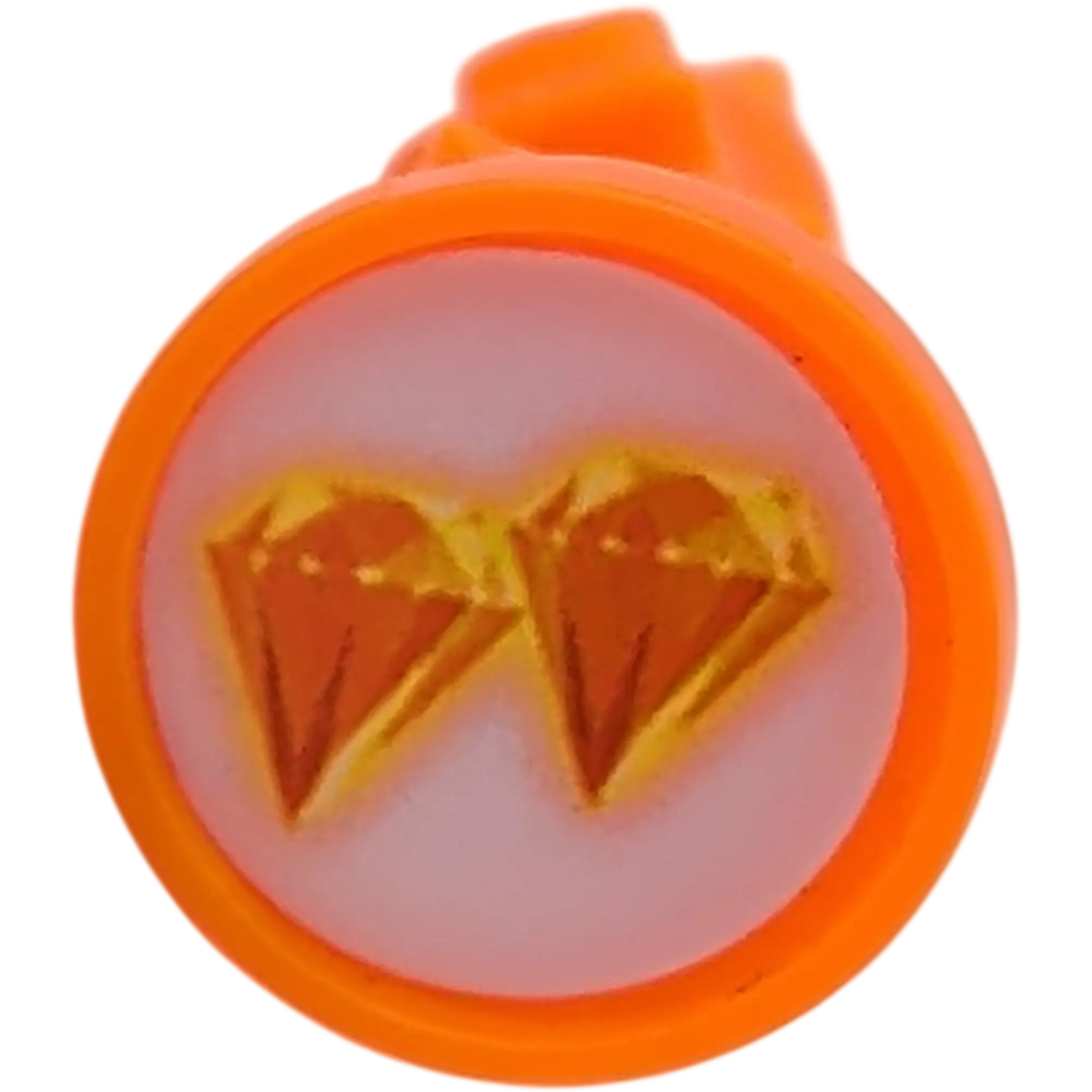Kosmos Fluss der Drachen Ersatzteile Drachenfigur Orange mit zwei Edelsteinen