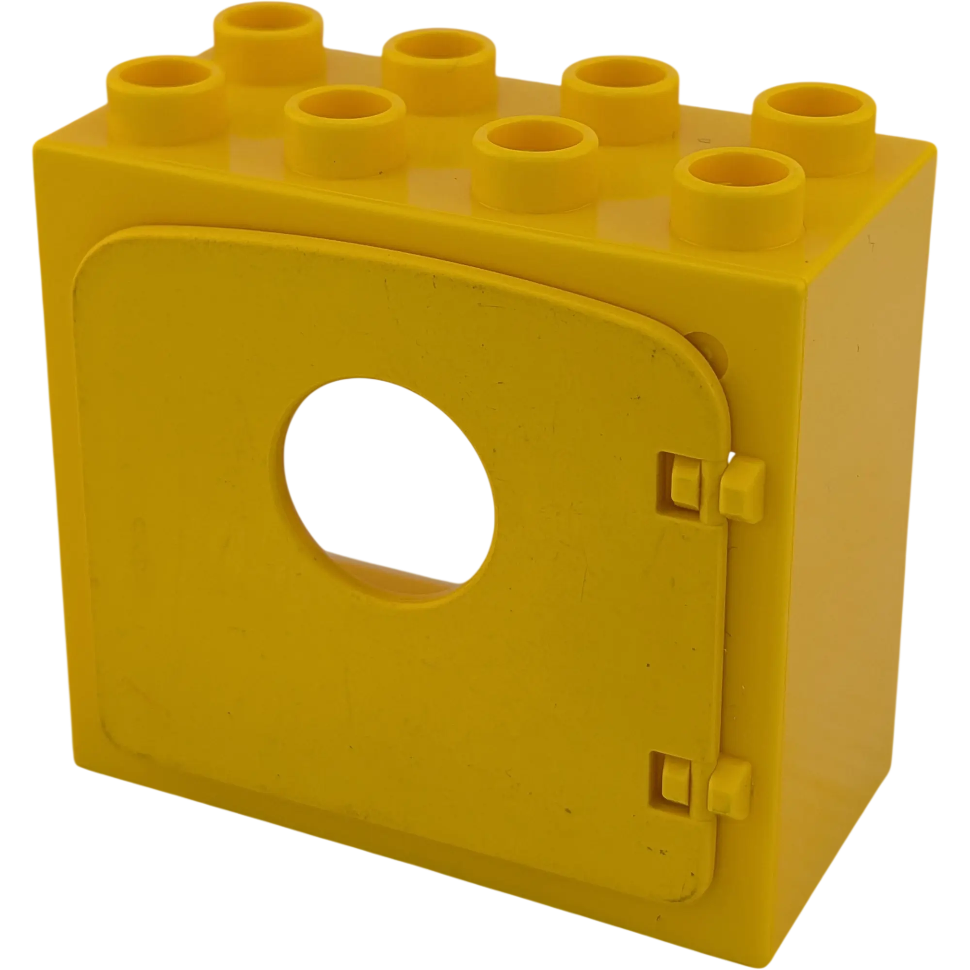Lego Duplo 2x4 Fensterrahmen Gelb mit gelber Tür und Guckloch