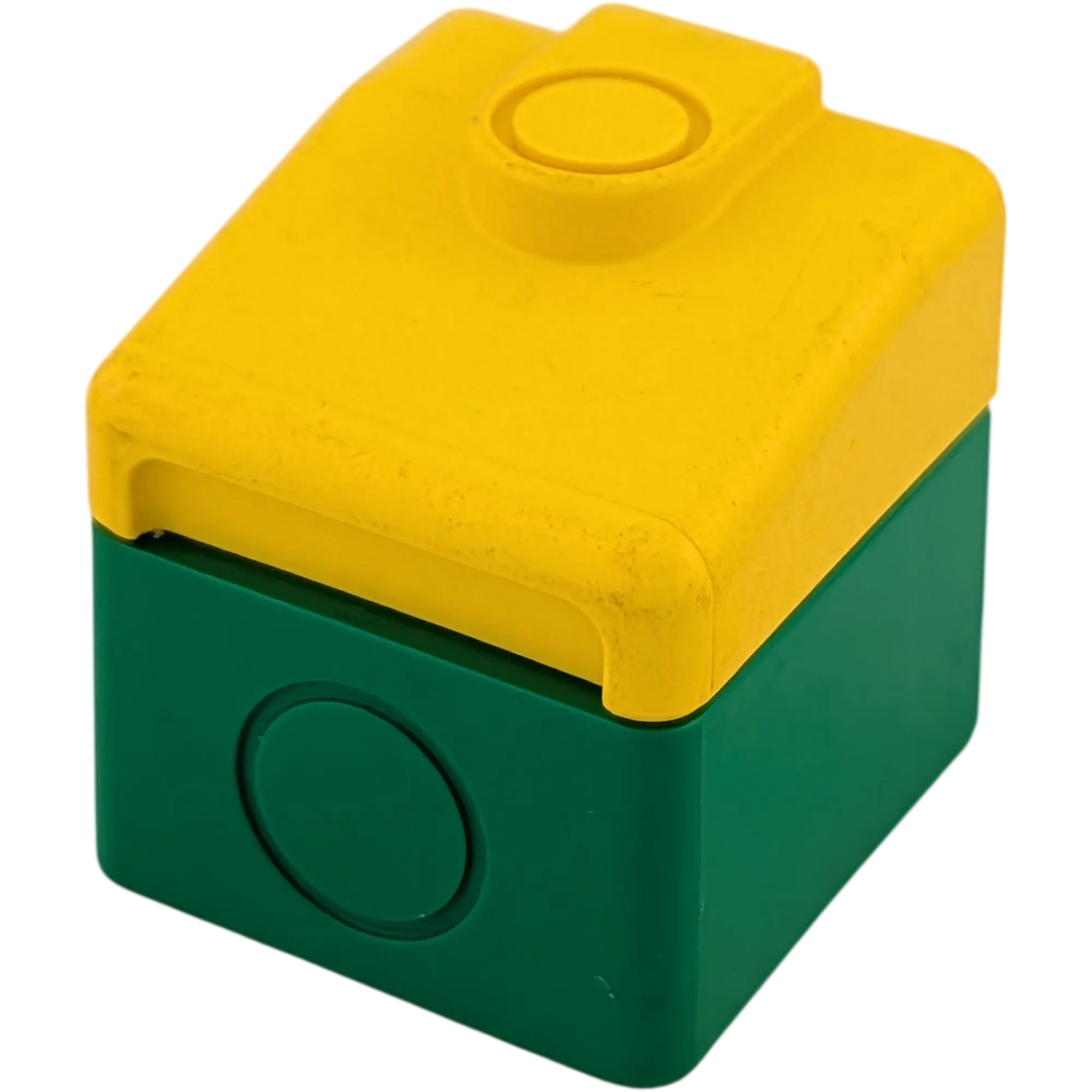 Lego Duplo 6409 Aufsatz Zug Grün Gelb Kabinen Druckknopf Lokomotive Elektrische Diesel Lok Ersatzteil