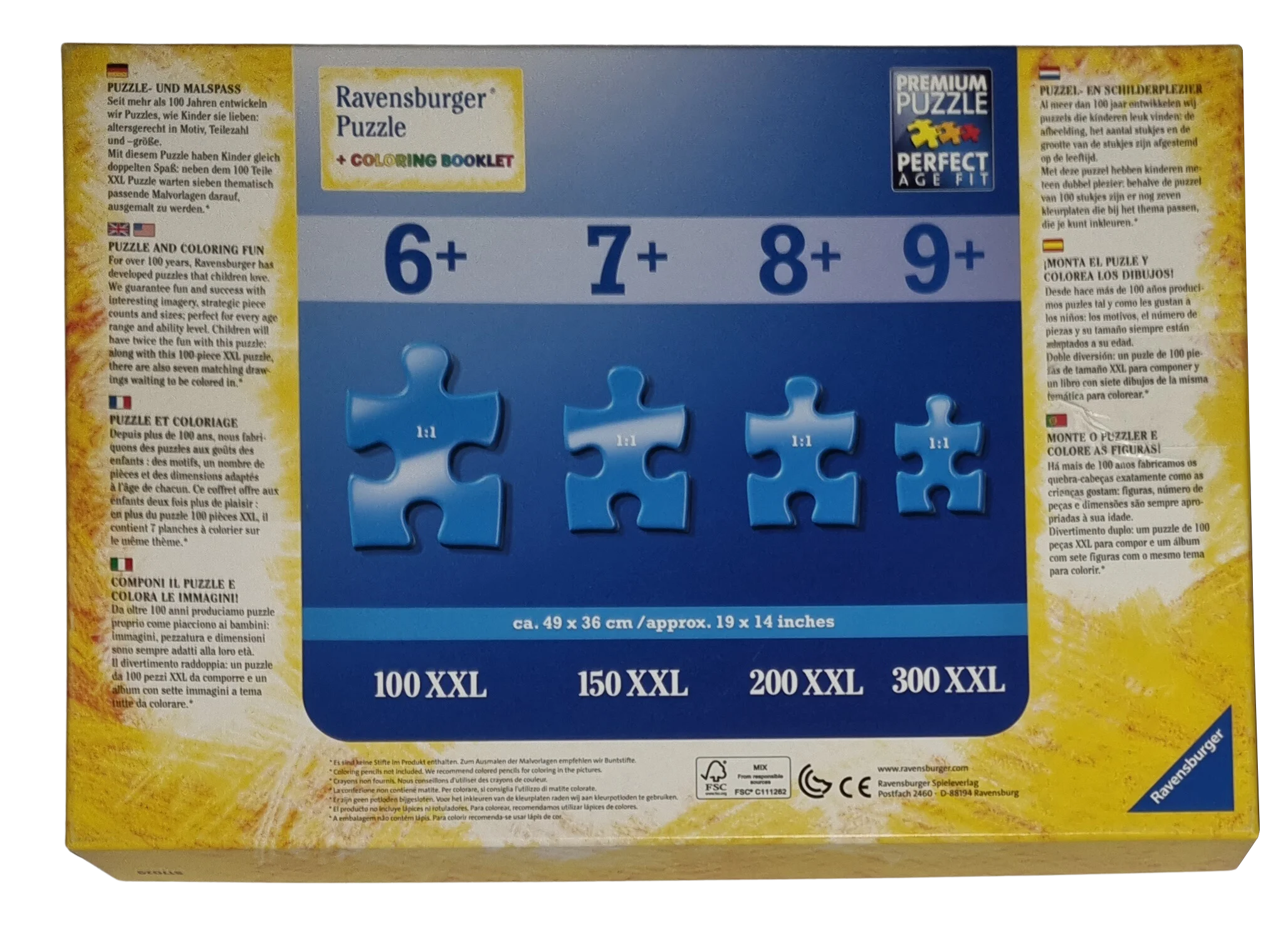 Ravensburger XXL 100 Teile Puzzle 105496 Ohnezahn und seine Freunde 