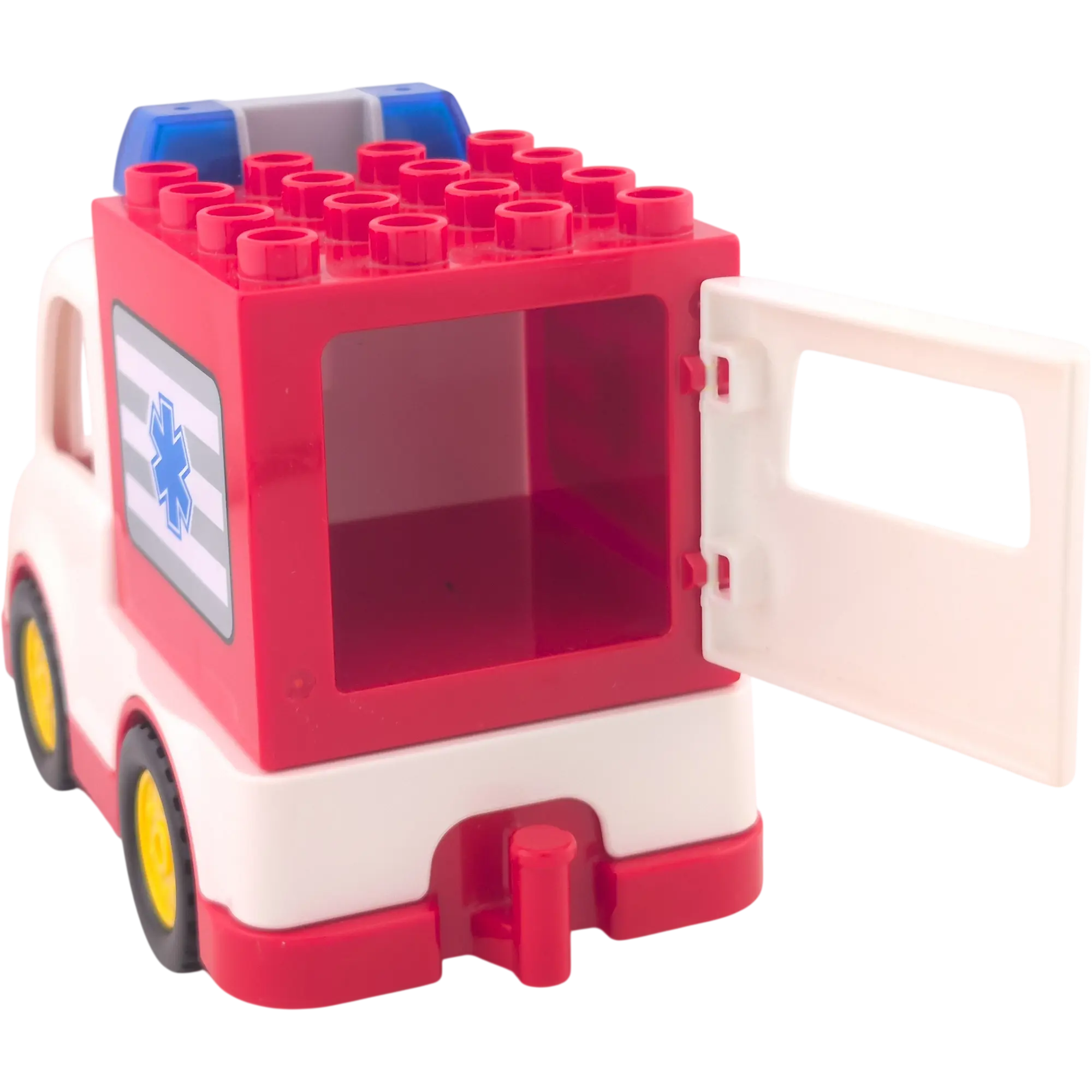 Lego Duplo Krankenwagen Rot Weiß mit Blaulicht