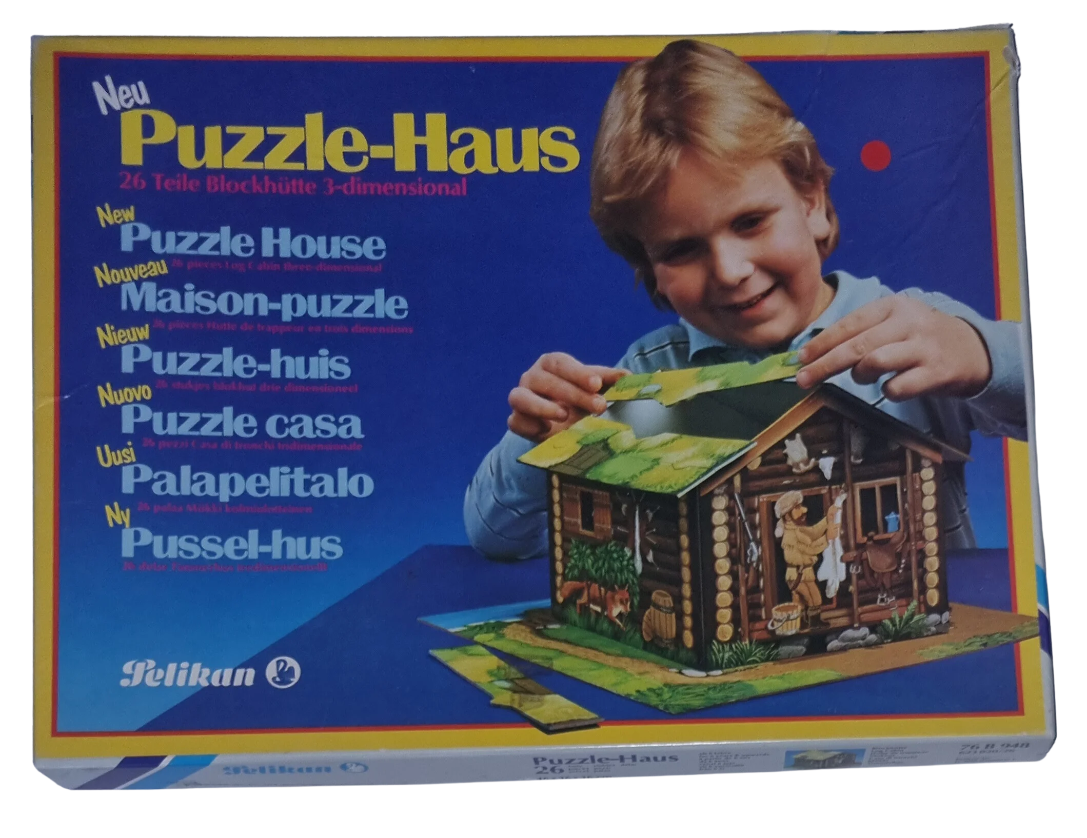 Pelikan Puzzle-Haus 3D Blockhütte 76B948
