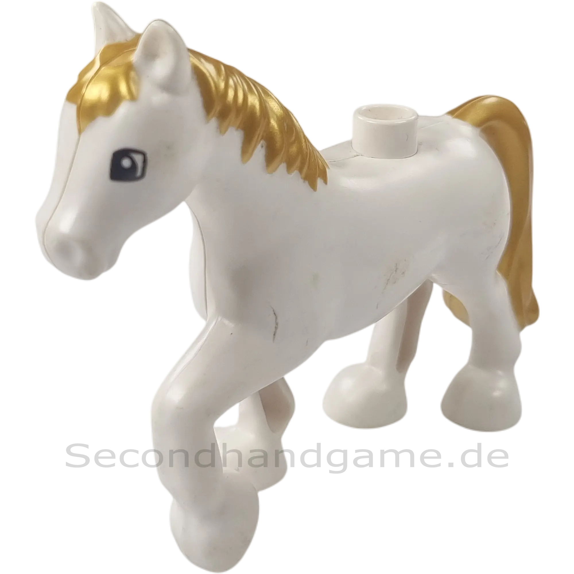 Lego Duplo Pferd weiß Gold
