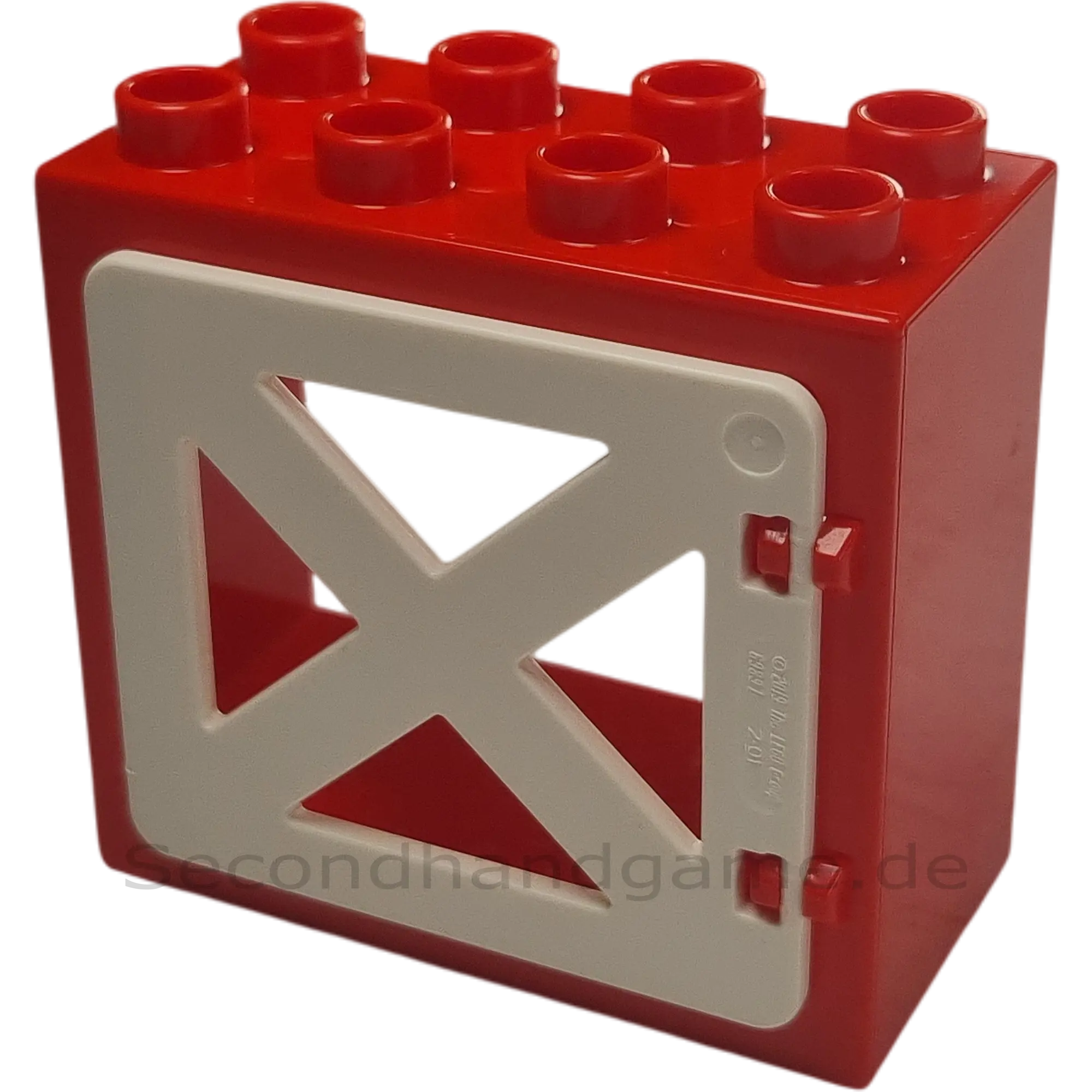 Lego Duplo 61649 Fenster 2x4 Rot Weiß X-Fenster
