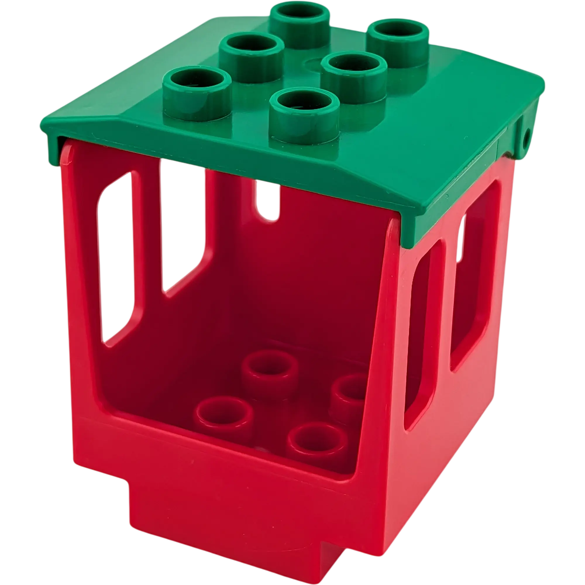 Lego Duplo 92453 Aufsatz Rot mit Klappdach Grün Kabine Führerhaus