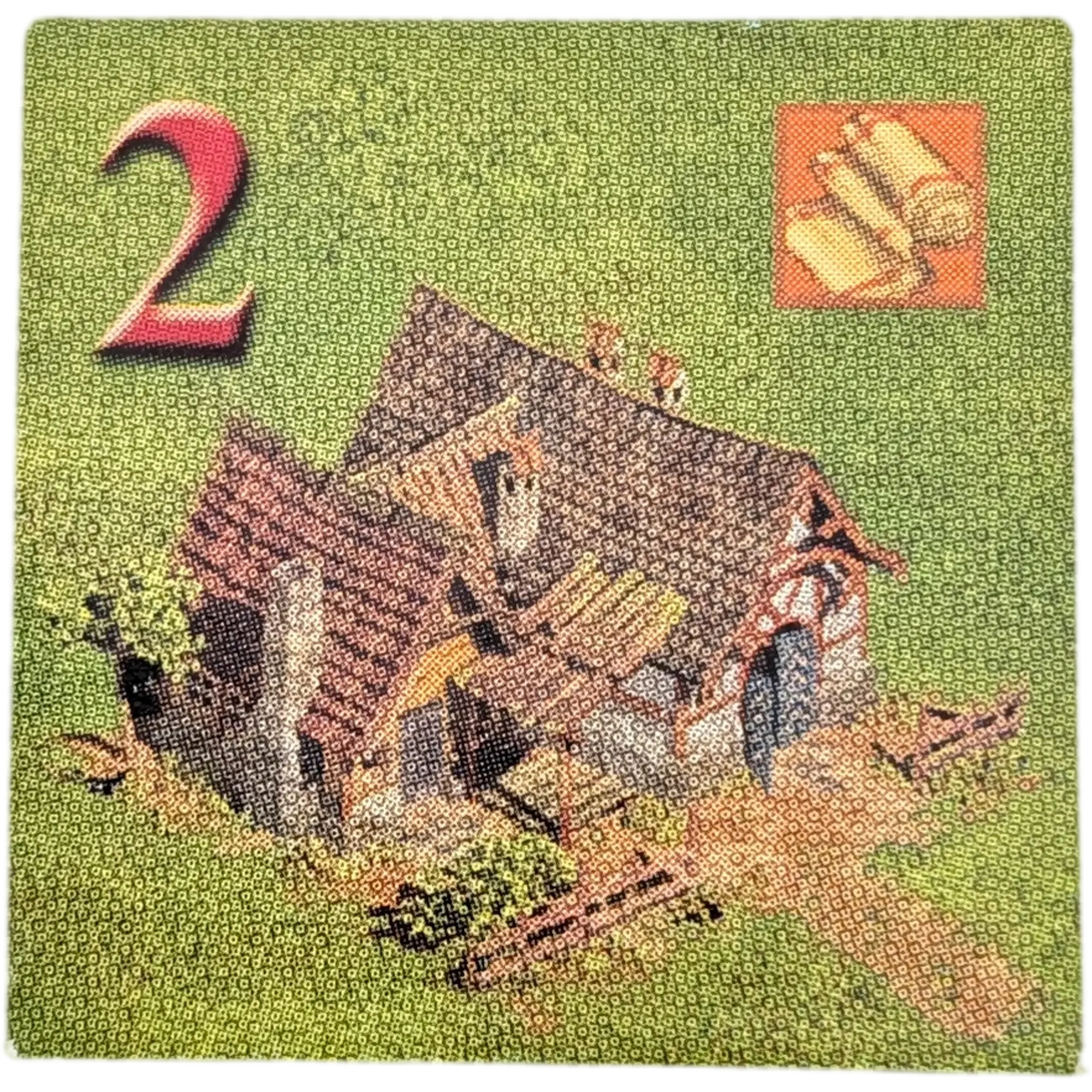 Kosmos Anno 1503 Ersatzteile Einwohnerkärtchen Grün Pionier/Siedler Zahl Rot, Ansicht 2