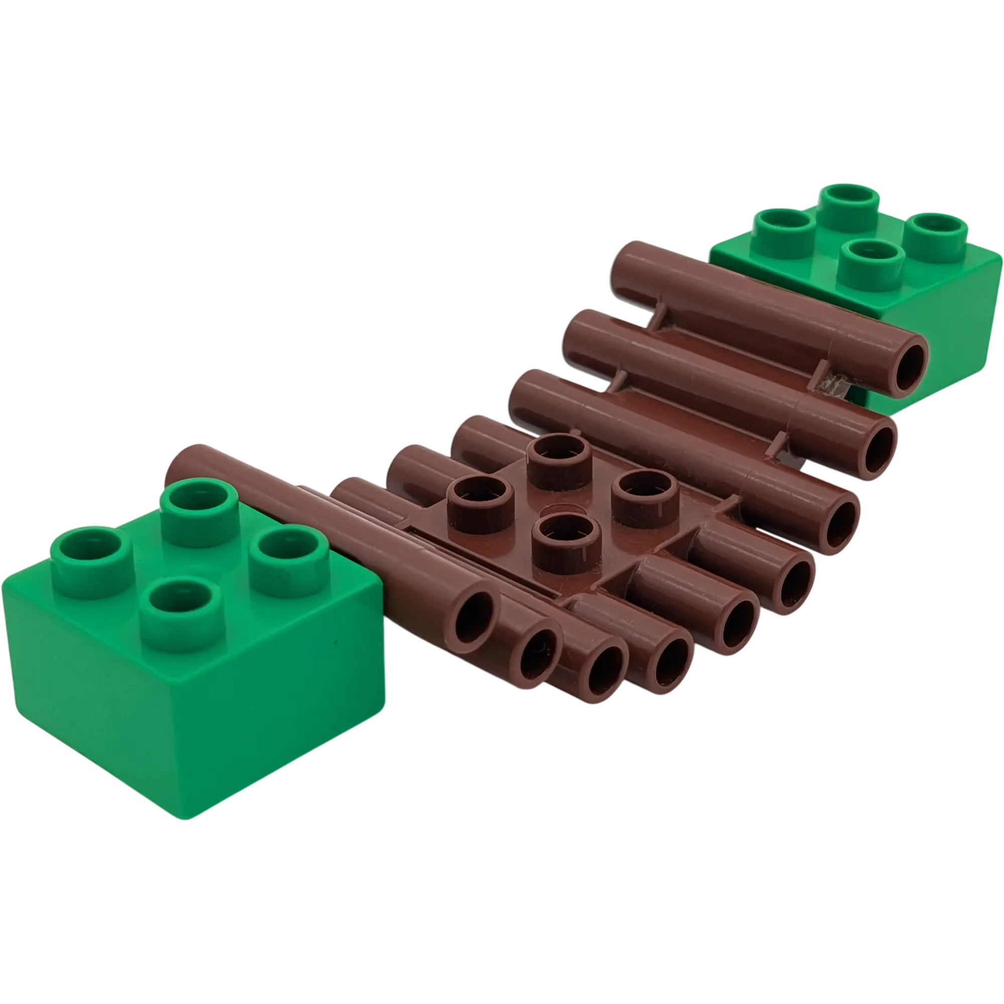 Lego Duplo 23921 2x6 Wackelbrücke Braun + 2x Mittelgrüner Noppenstein