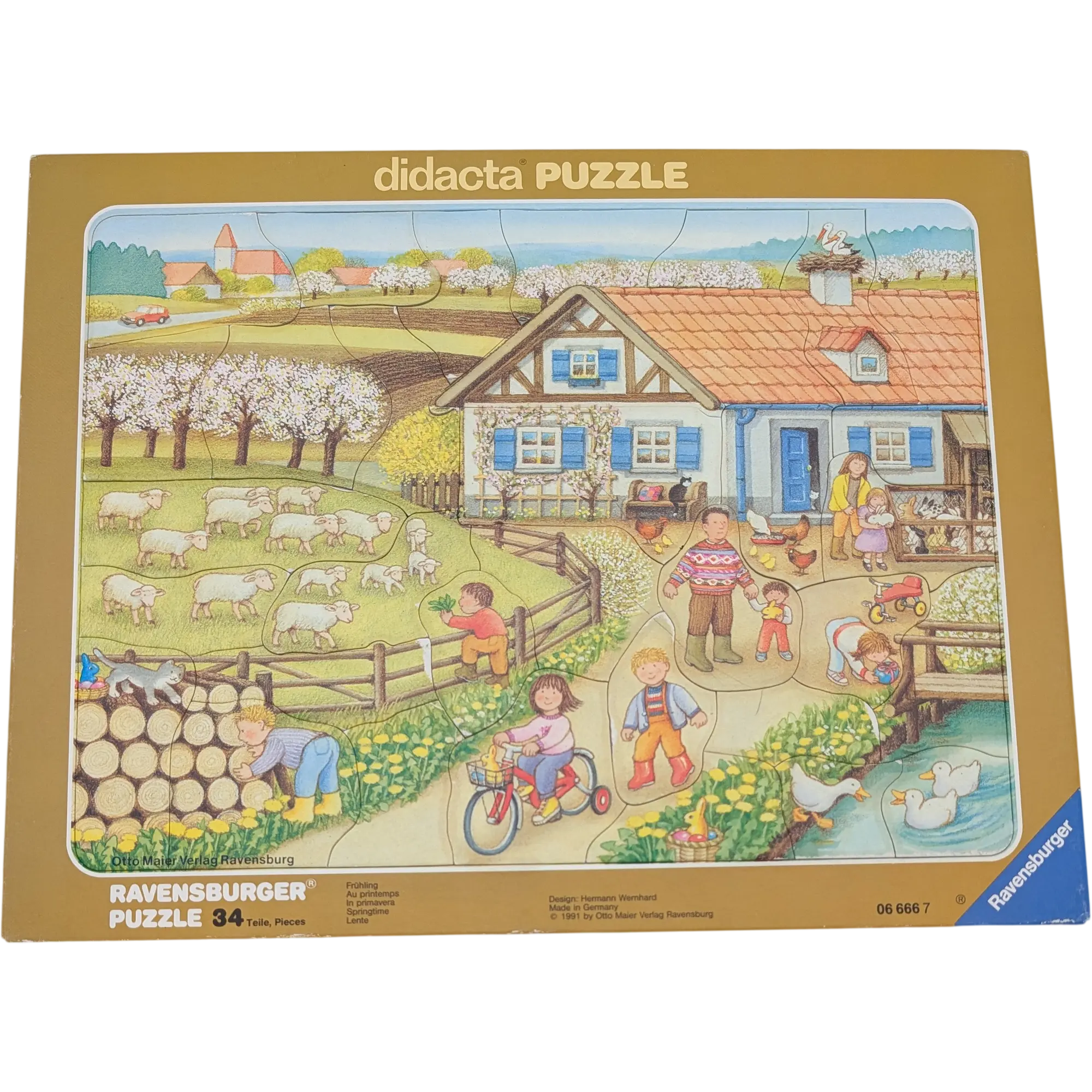 Ravensburger Rahmenpuzzle Didacta Frühling 34 Teile 066667