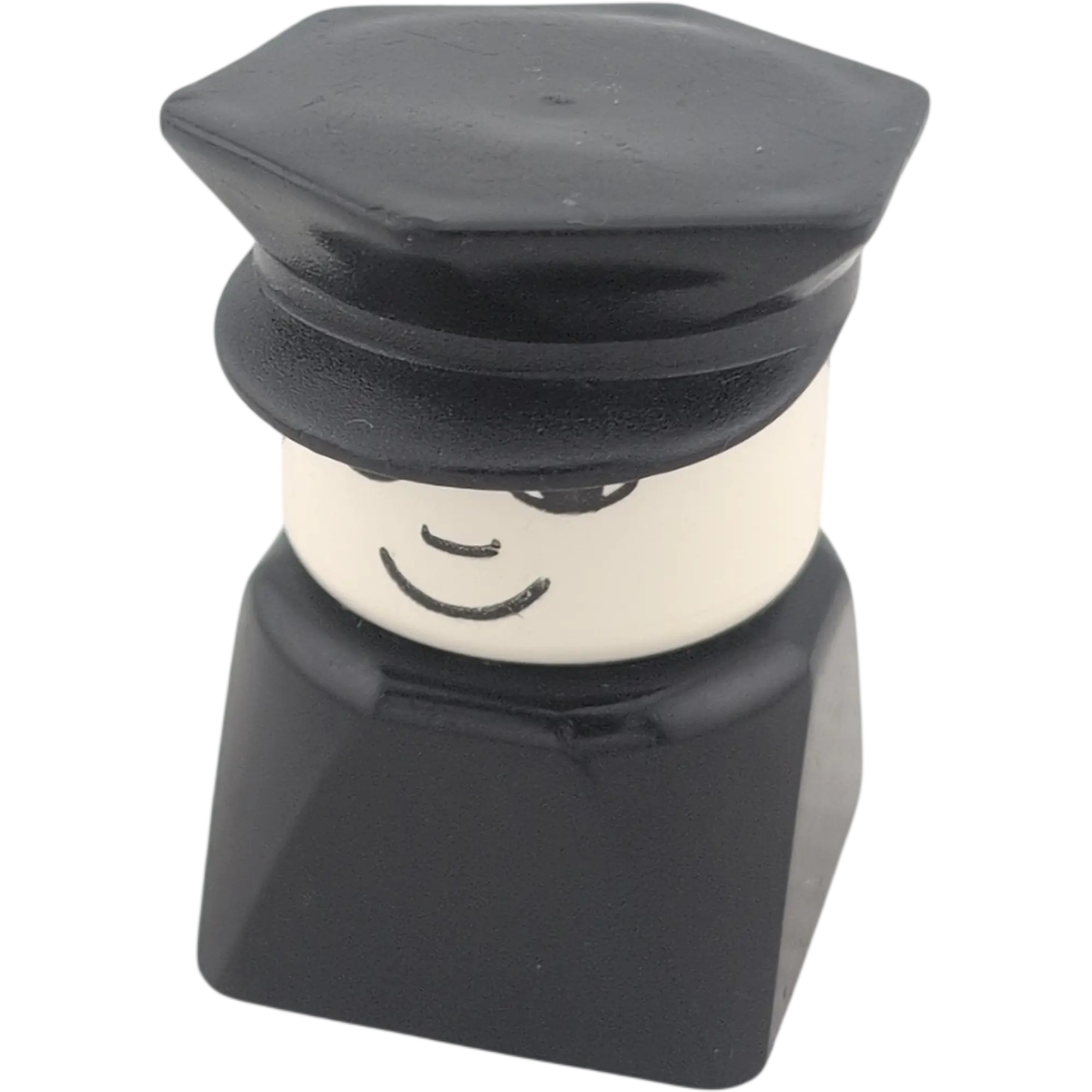 Lego Duplo 2327 Figur Junge schwarze Kleidung schwarze Cape