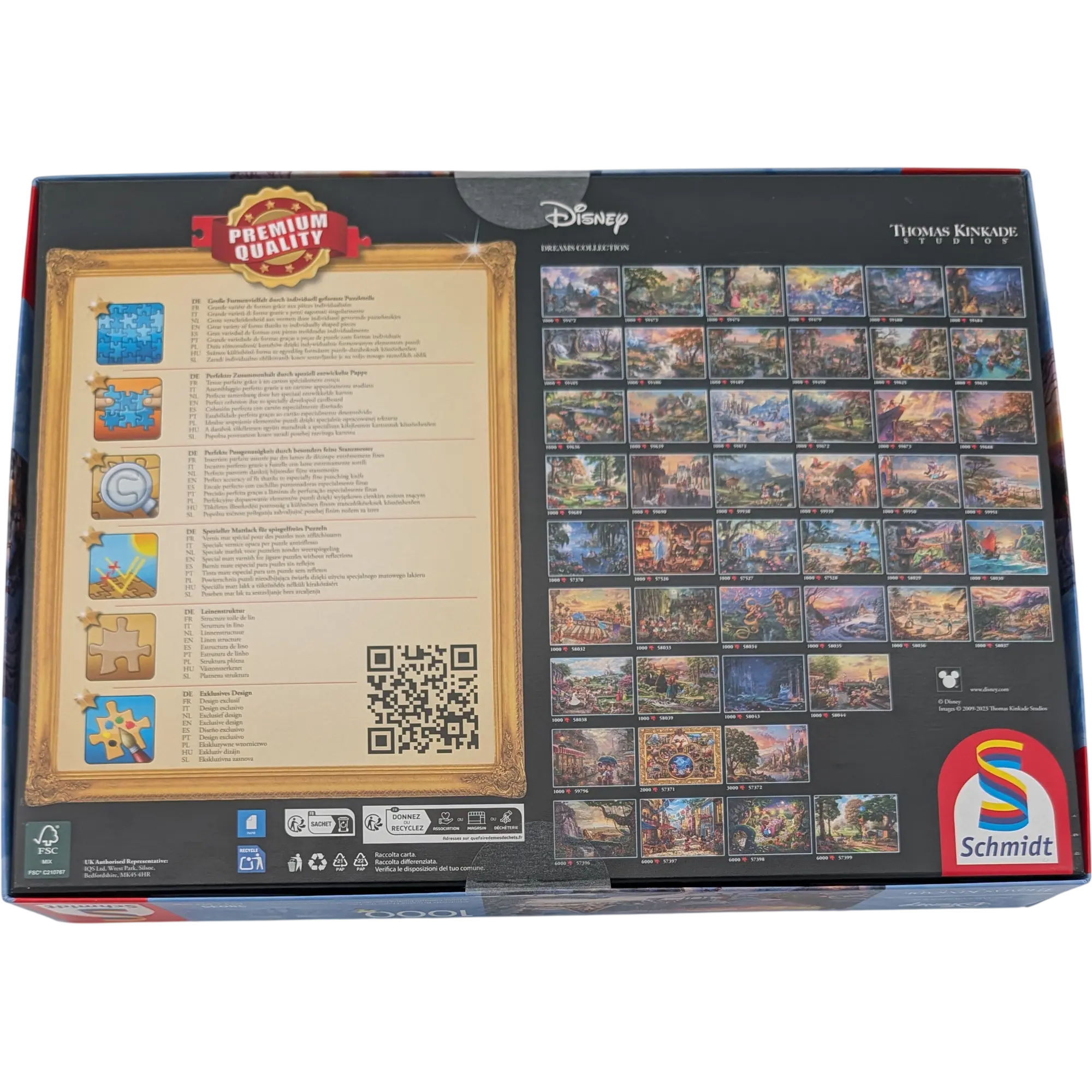 Schmidt Disney Thomas Kinkade Studios Puzzle 1000 Teile 58035 Cinderella Bringing Home the Tree, Ansicht 2