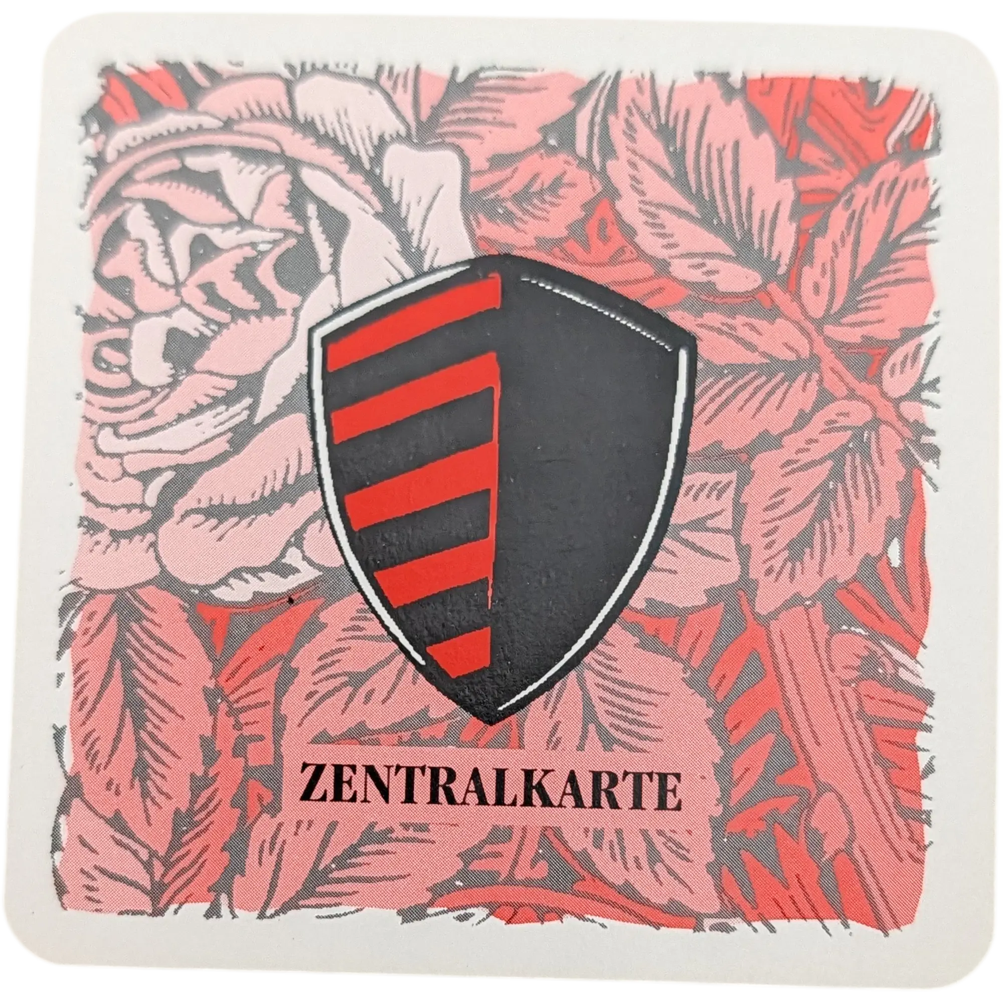 Kosmos Die Siedler von Catan das Kartenspiel Ersatzteil Zentralkarte Wappen Rot-Schwarz Lehm, Ansicht 2