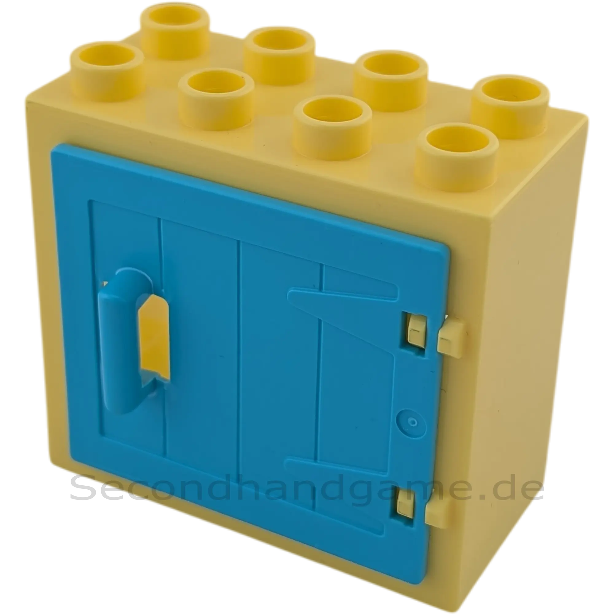 Lego Duplo 61649 Schrank Hellgelb mit Azurfarbenem Holztor