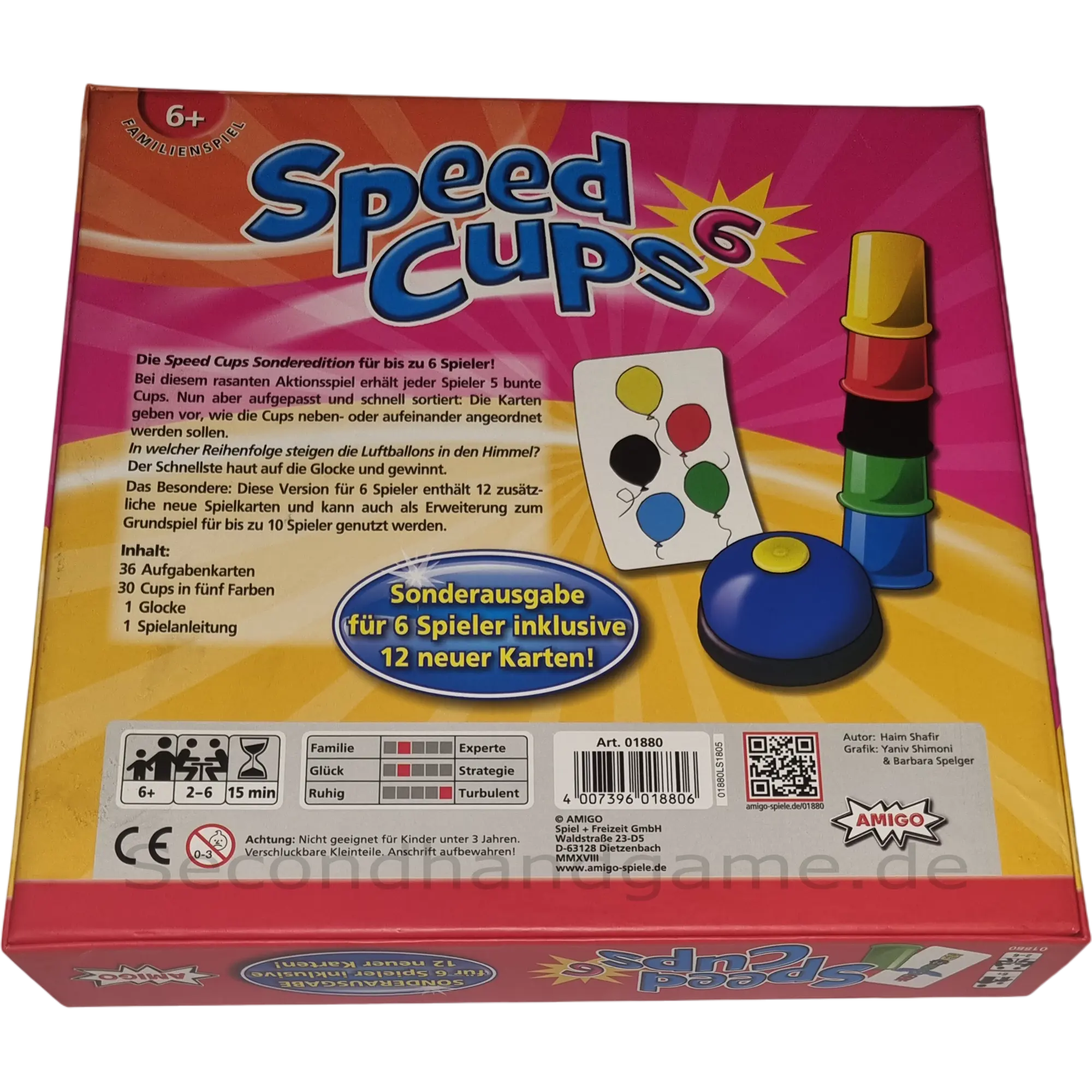 Amigo Speed Cups große Version für bis zu 6 Spieler 01880