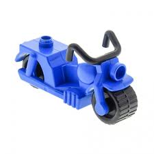 Lego Duplo Motorrad Mofa Blau