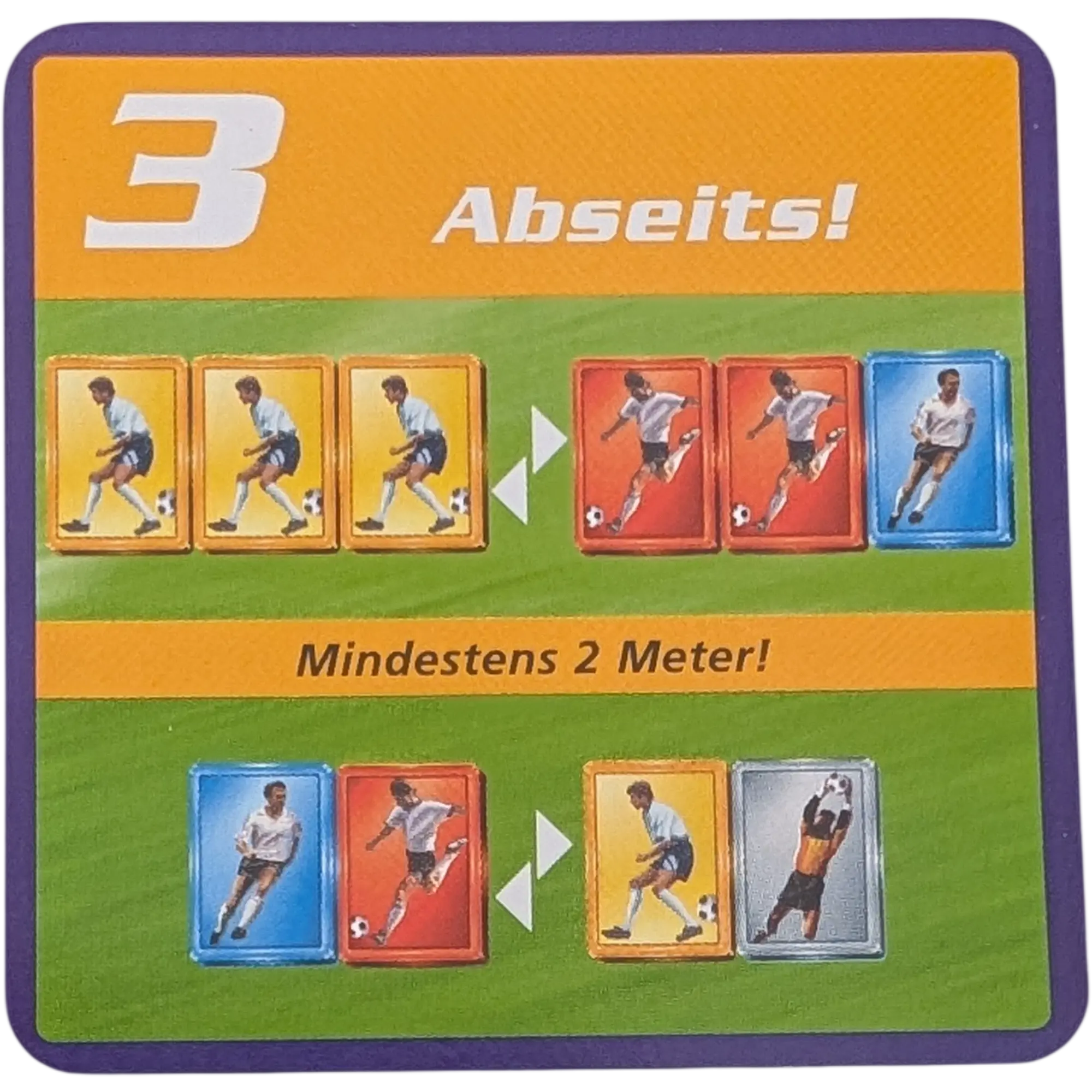Kosmos Finale Ersatzteile Team Blau Taktikkarte Kampfstärke 3 Abseits! Mindestens 2 Meter!