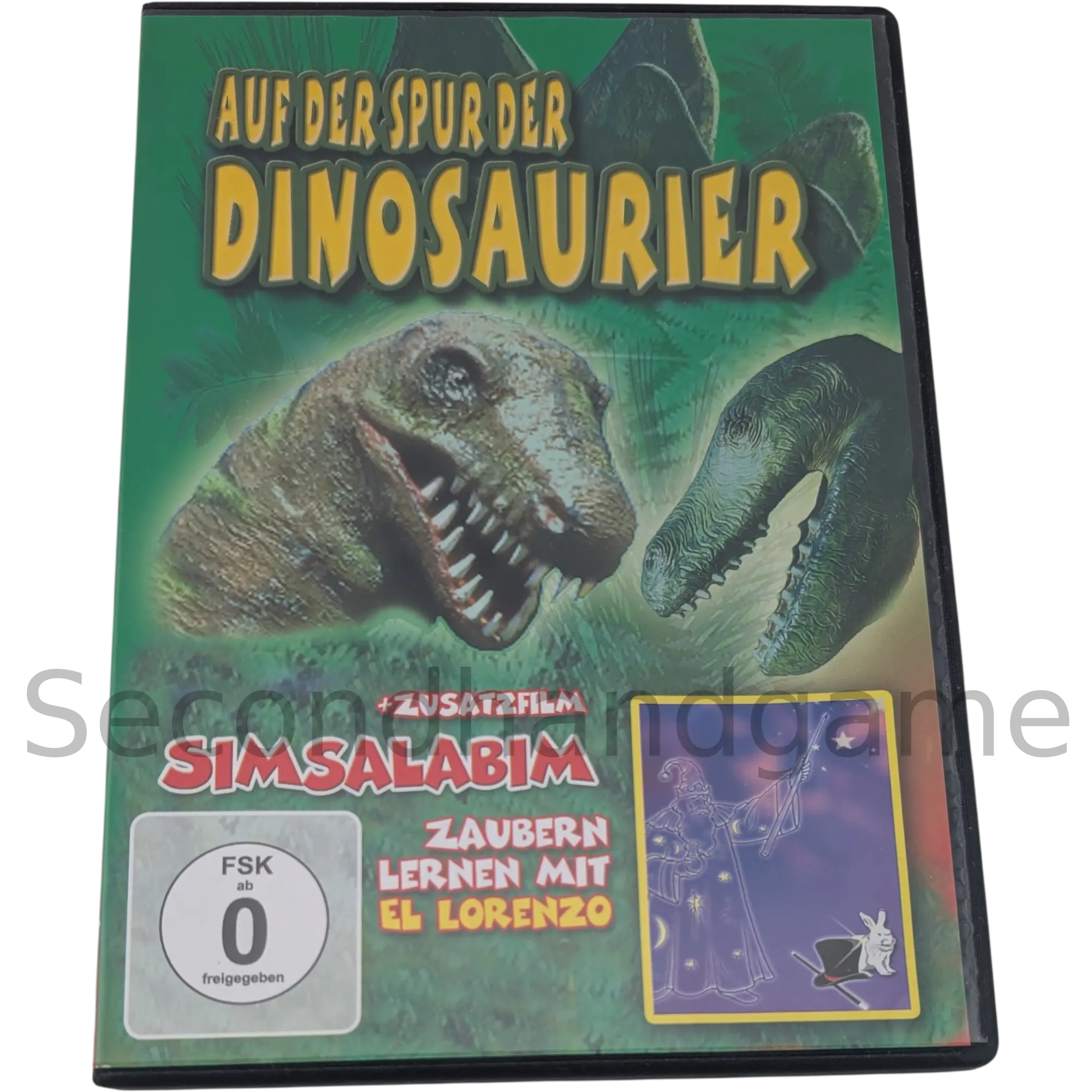DVD Auf der Spur der Dinosaurier + Zusatzfilm Simsalabim