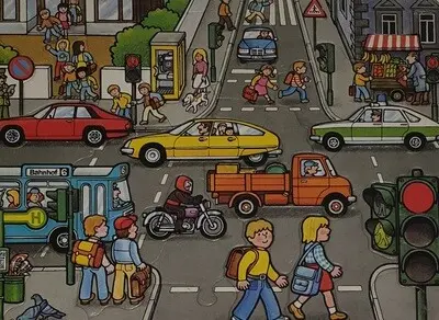 Ravensburger Rahmenpuzzle Didacta Straßenverkehr 38 Teile 066025