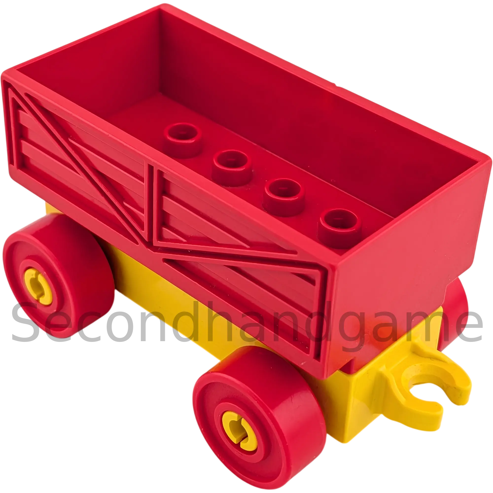 Lego Duplo Eisenbahn Gütteranhänger Gelb Rot