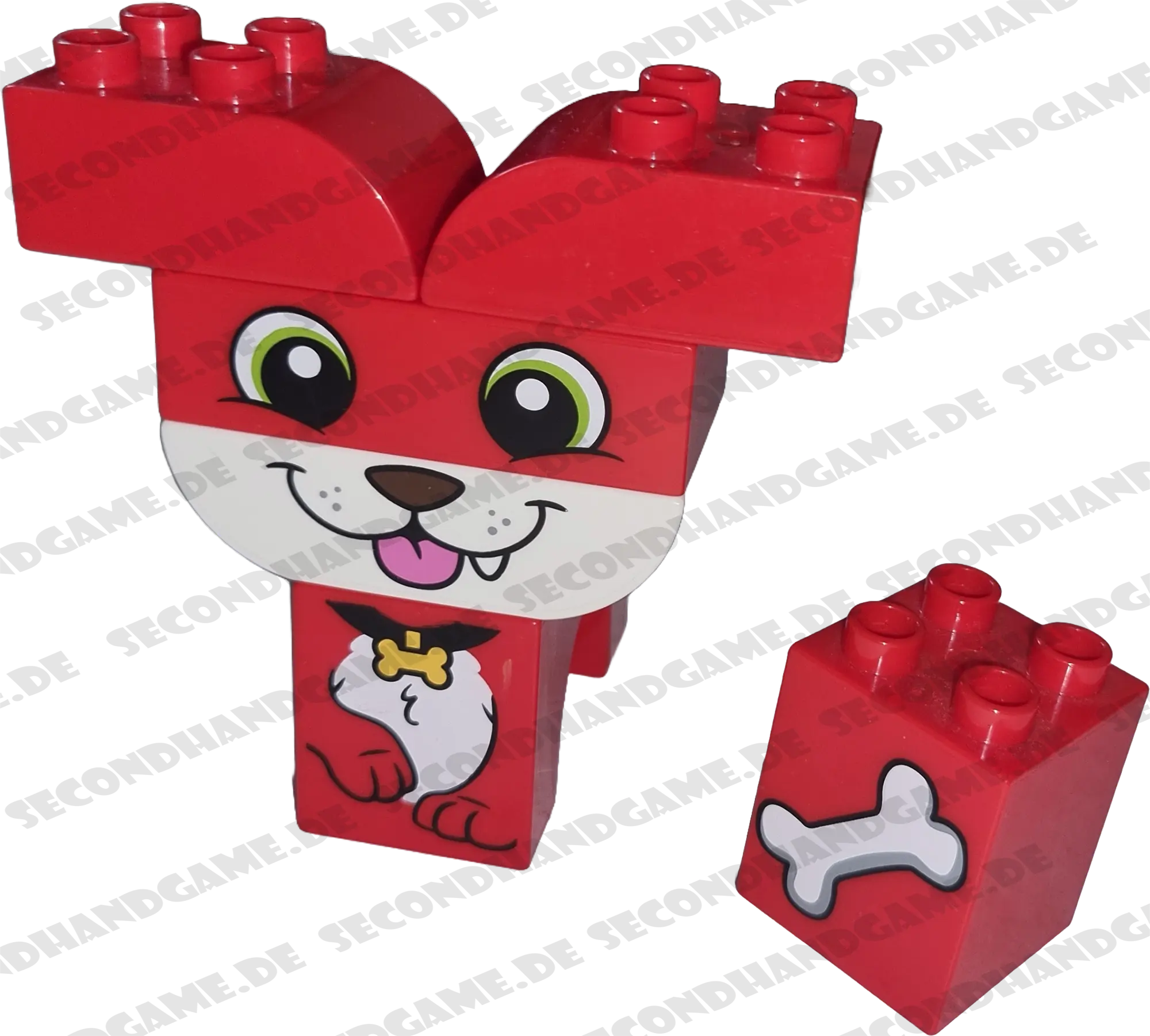 Lego DUPLO 10858 Hund Rot mit Knochen