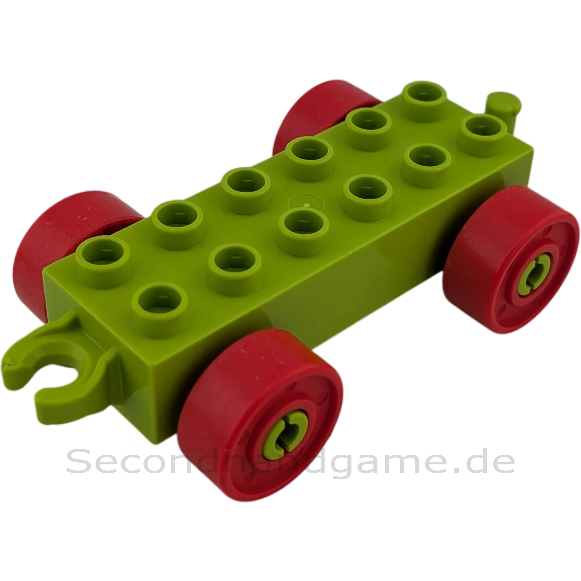 Lego Duplo Eisenbahn Anhänger Hellgrün Rot