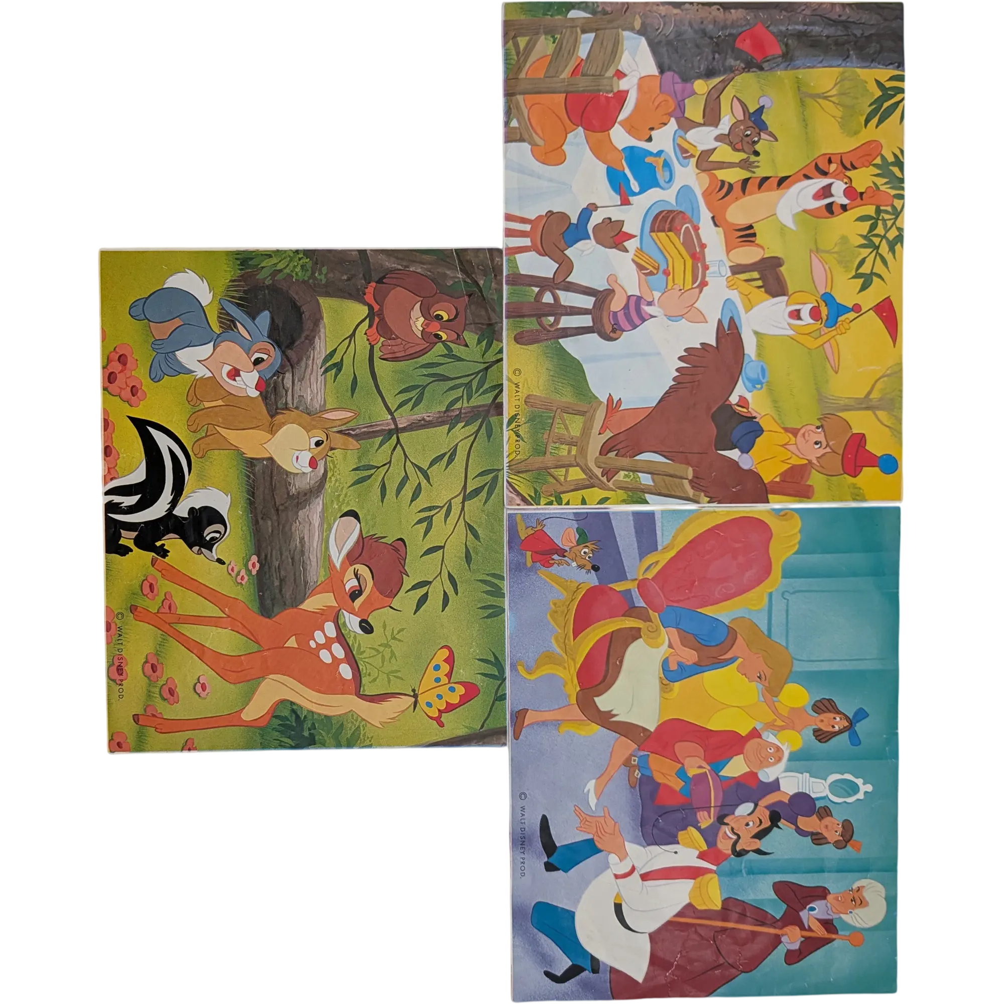 Eichhorn Bilderbaukasten Holzwürfel Walt Disney Schneewittchen und die sieben Zwerge 6 Bilder Vintage, Ansicht 3