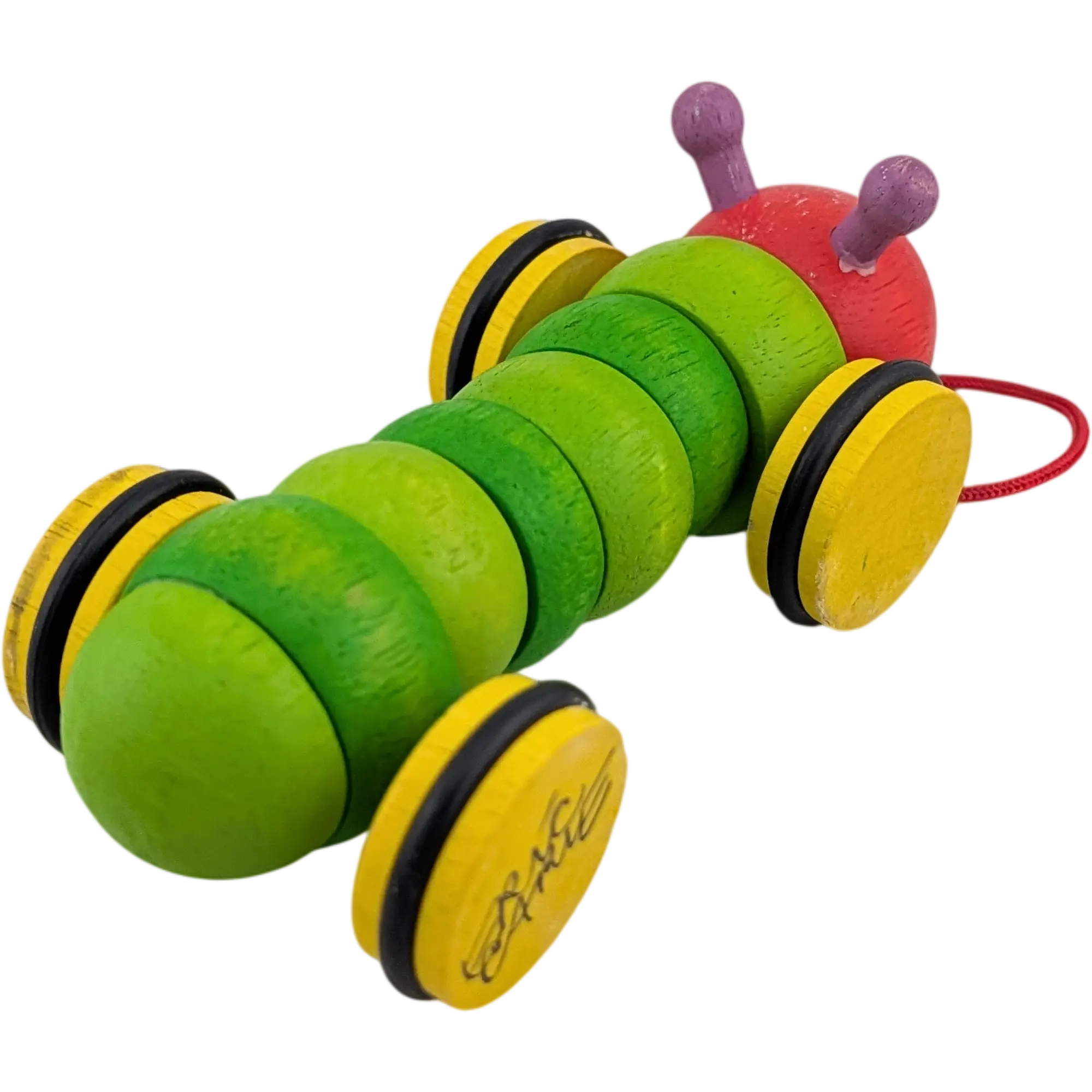 Plan Toys Raupe Nimmersatt Holz Nachziehraupe zum Nachziehen