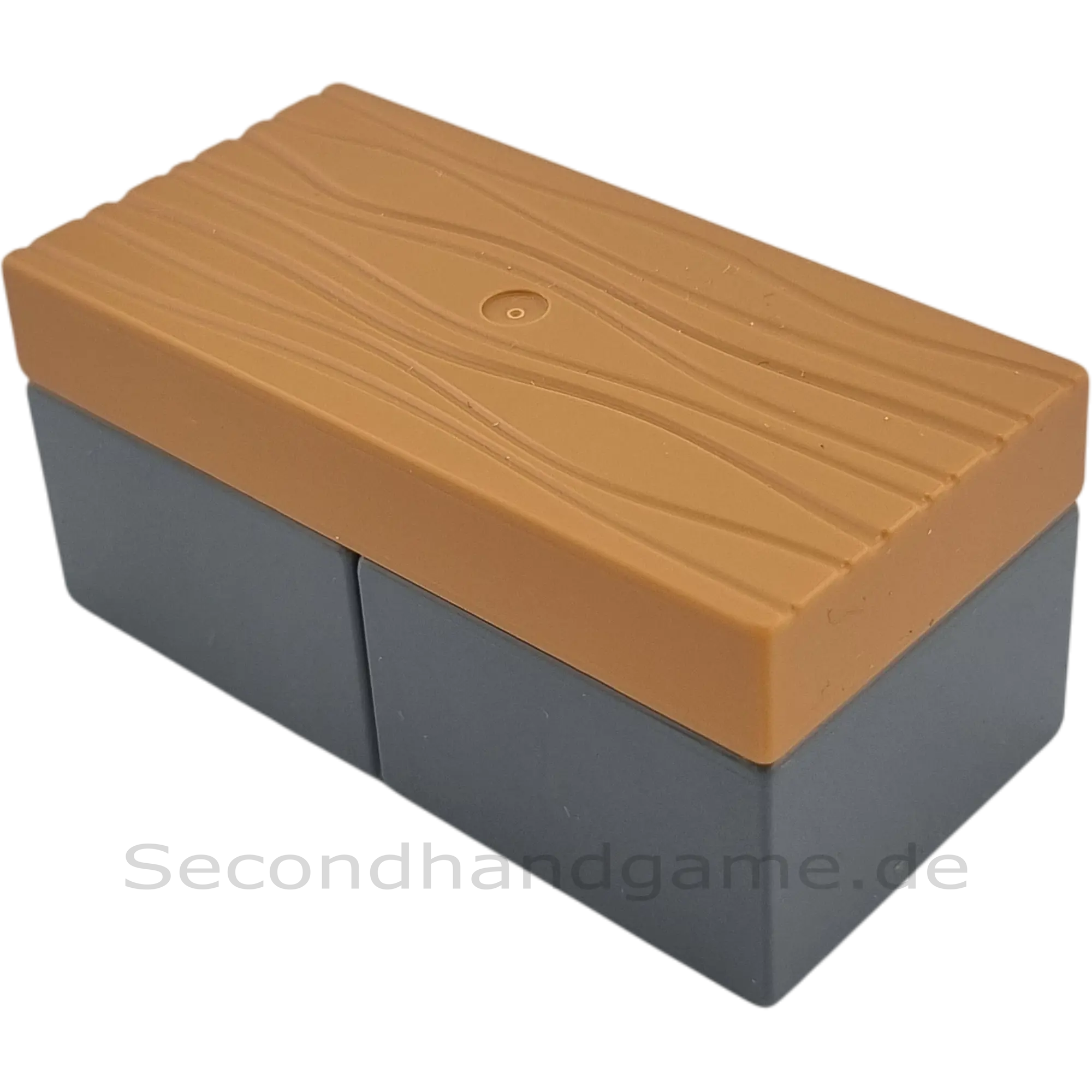 Lego Duplo Sofa Couch Wohnlandschaft Bank Holz Dunkelgrau