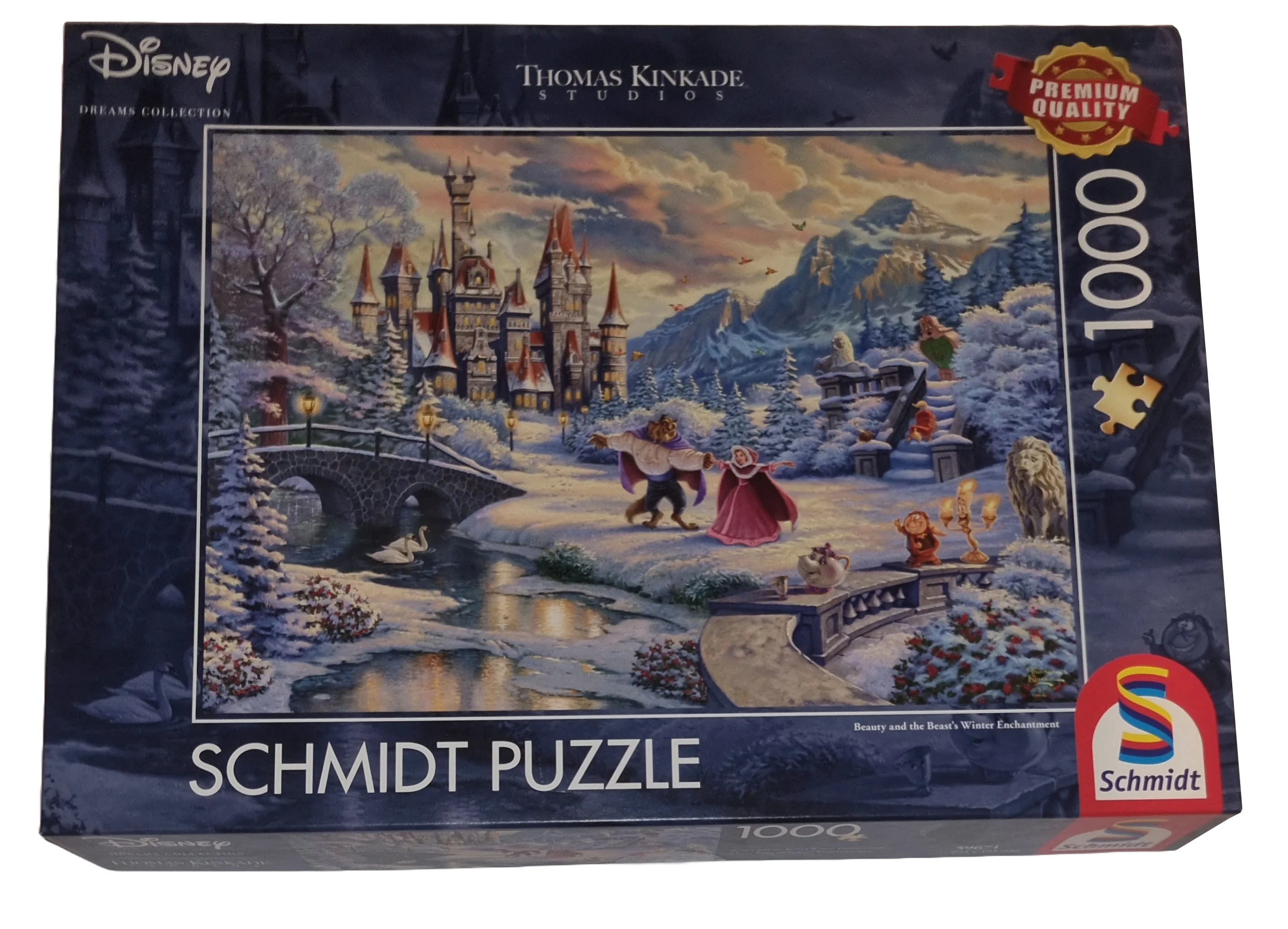 Schmidt Thomas Kinkade Puzzle 1000 Teile 59671 Beauty and the Beast's ...