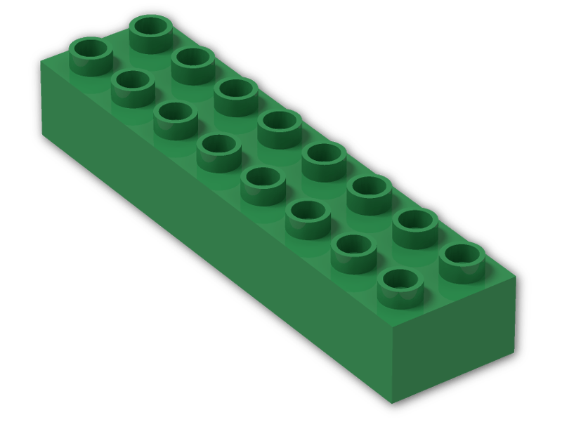 Lego Duplo 2x8 Stein 4199 Mittelgrün