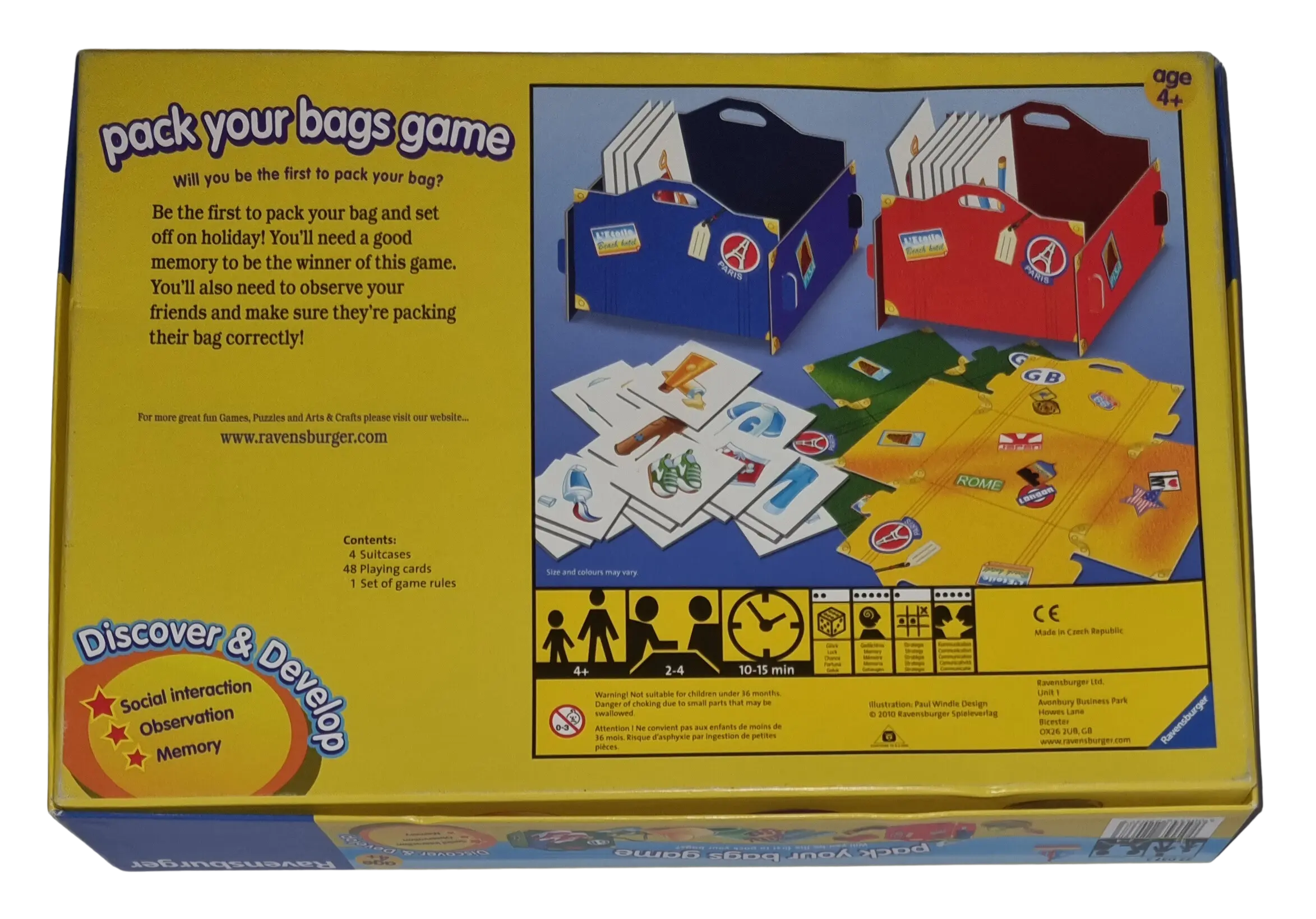 Ravensburger Pack your bags game 220373