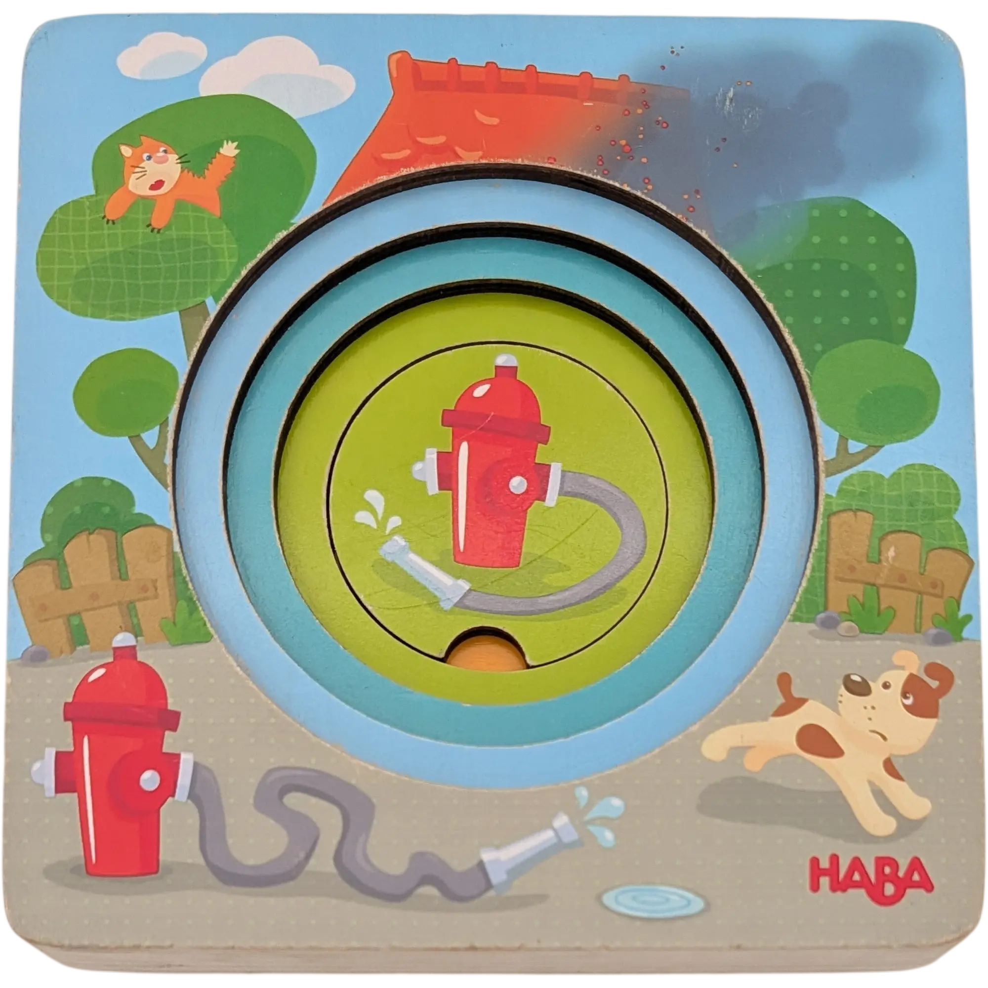 Haba Holzpuzzle 5 Teile Feuerwehr 303252, Ansicht 4