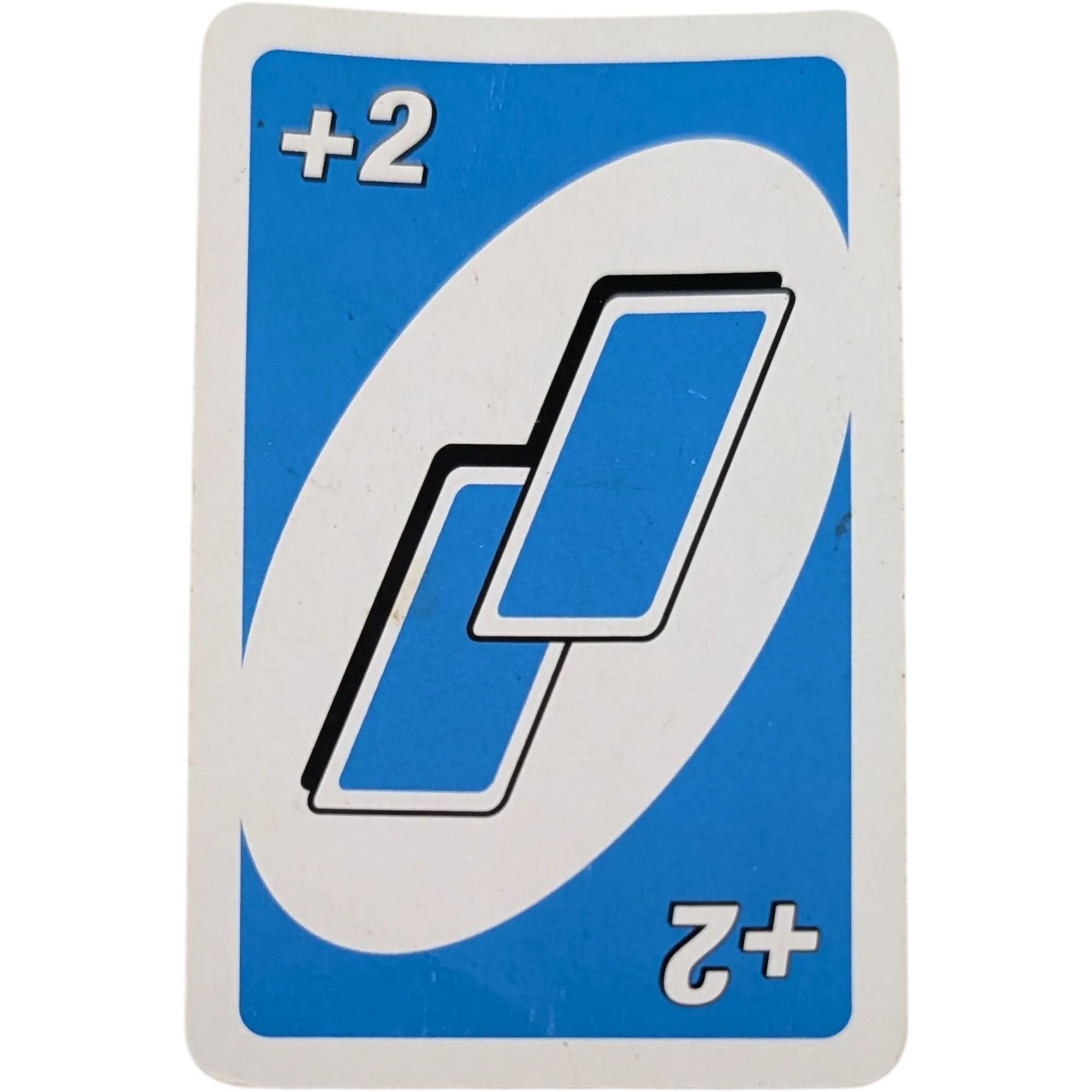 Mattel Uno Ersatzkarte plus zwei Karten ziehen Blau