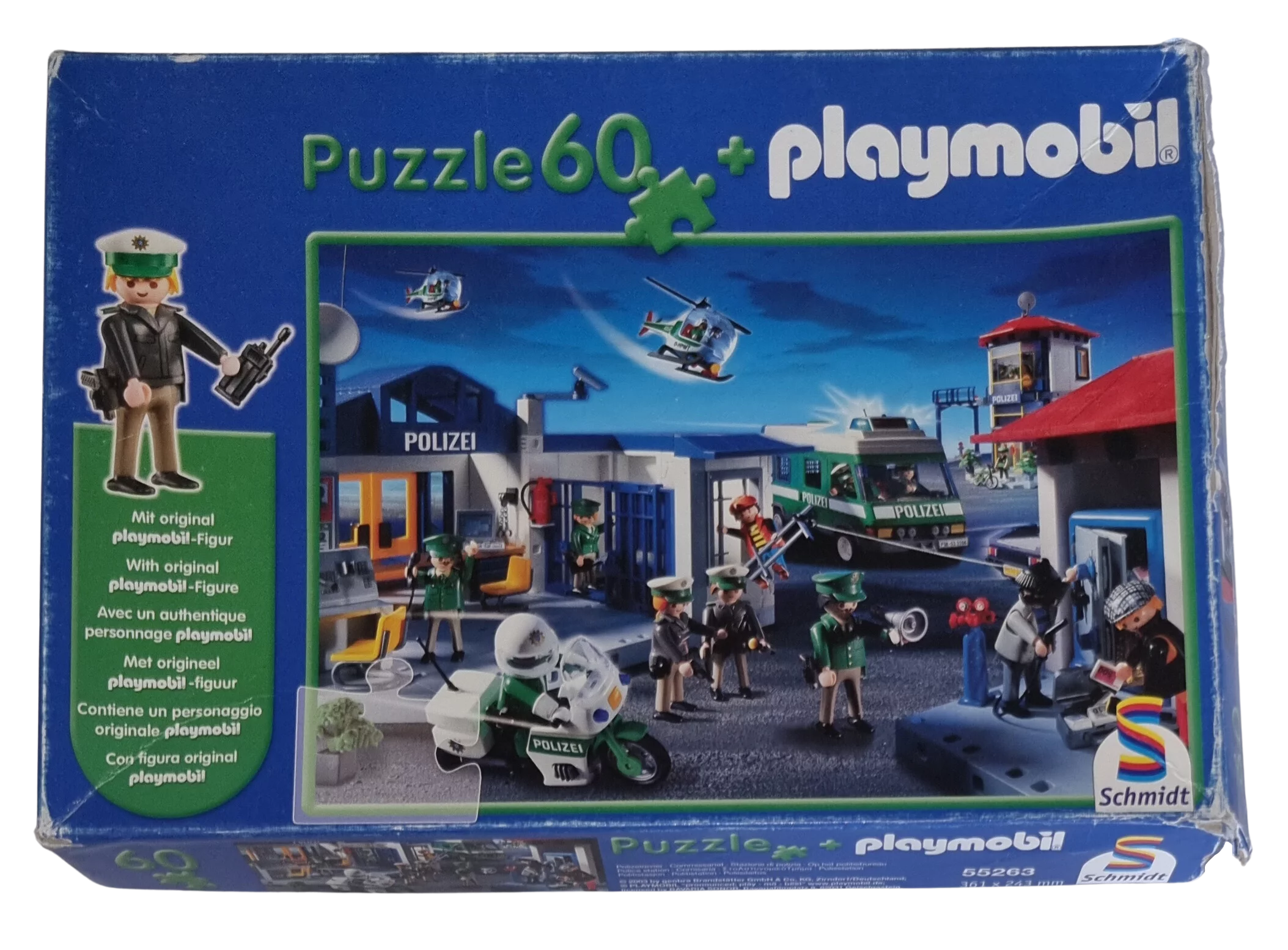 Schmidt Puzzle Playmobil 60 Teile 55263 Polizei