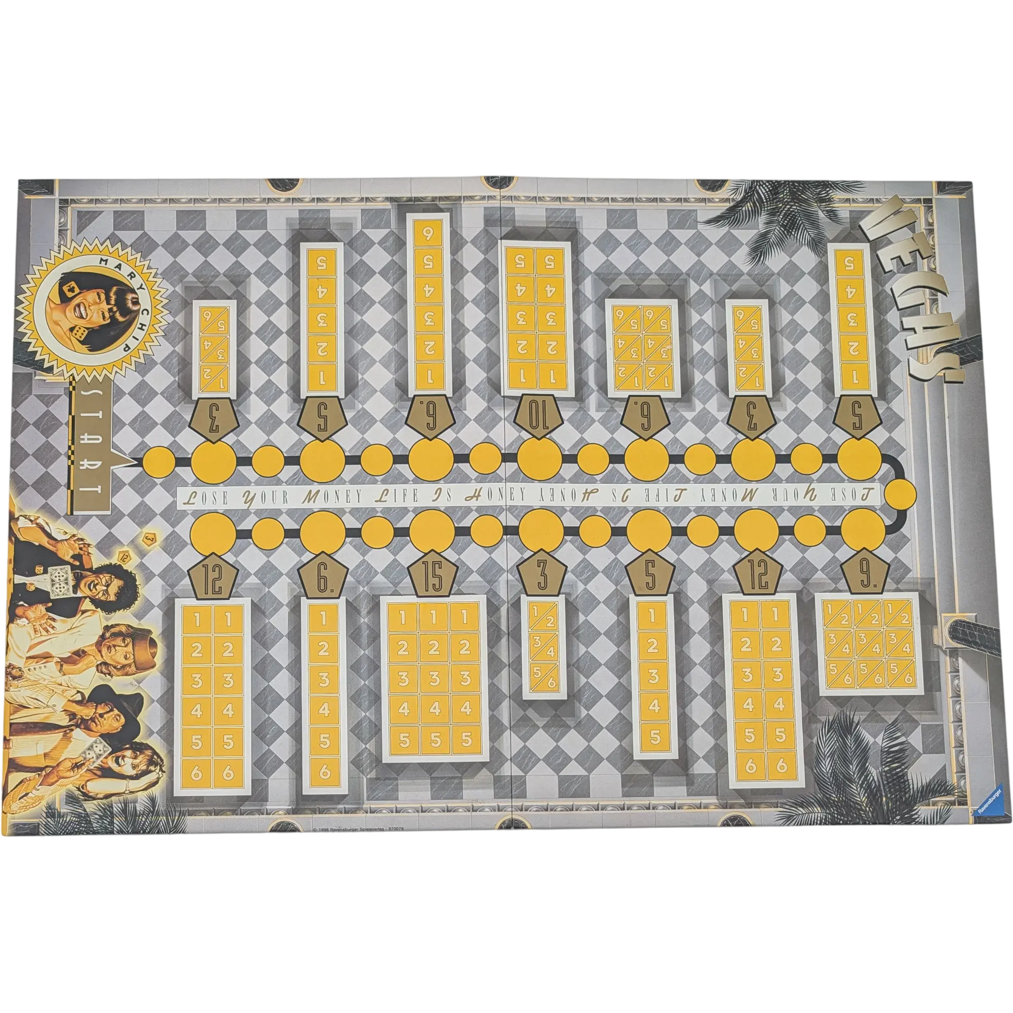 Spielplan Spielbrett Ravensburger Vegas