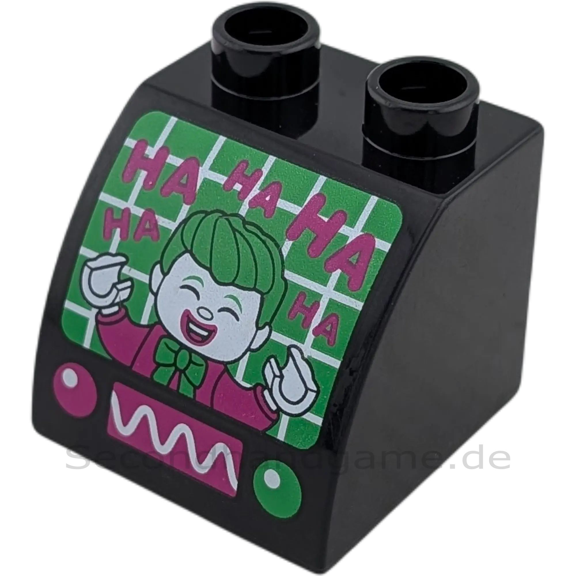 Lego Duplo 11170 Stein Schwarz mit Joker auf Monitor