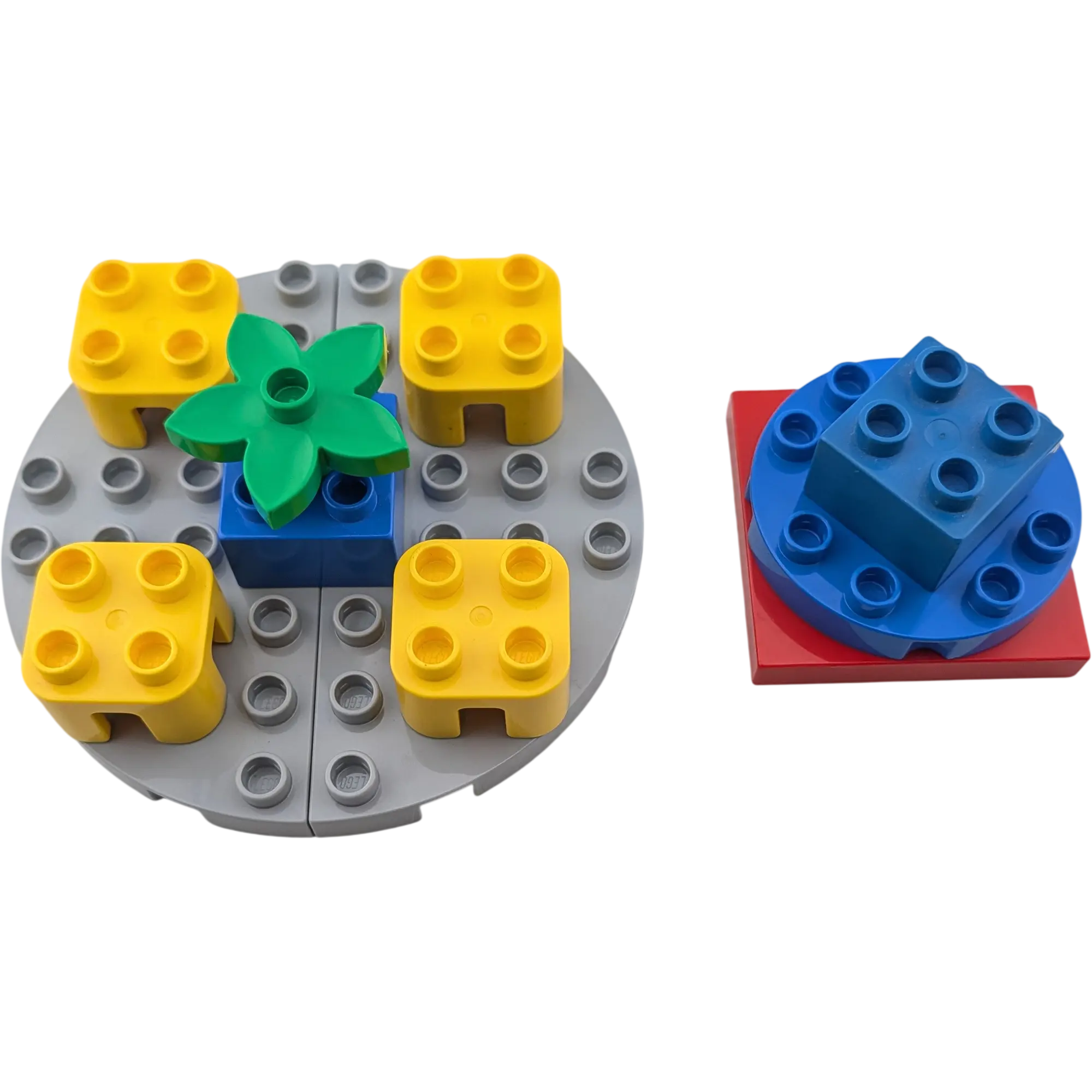 Lego Duplo Karussell Grau mit gelben Sitzen drehbar! , Ansicht 2