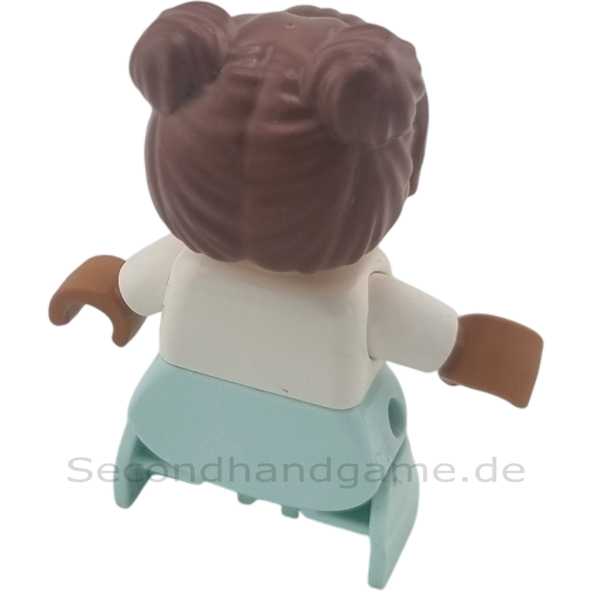 Lego Duplo Figur Kind 309H3 Mädchen mit dunkler Hautfarbe und Latzhose
