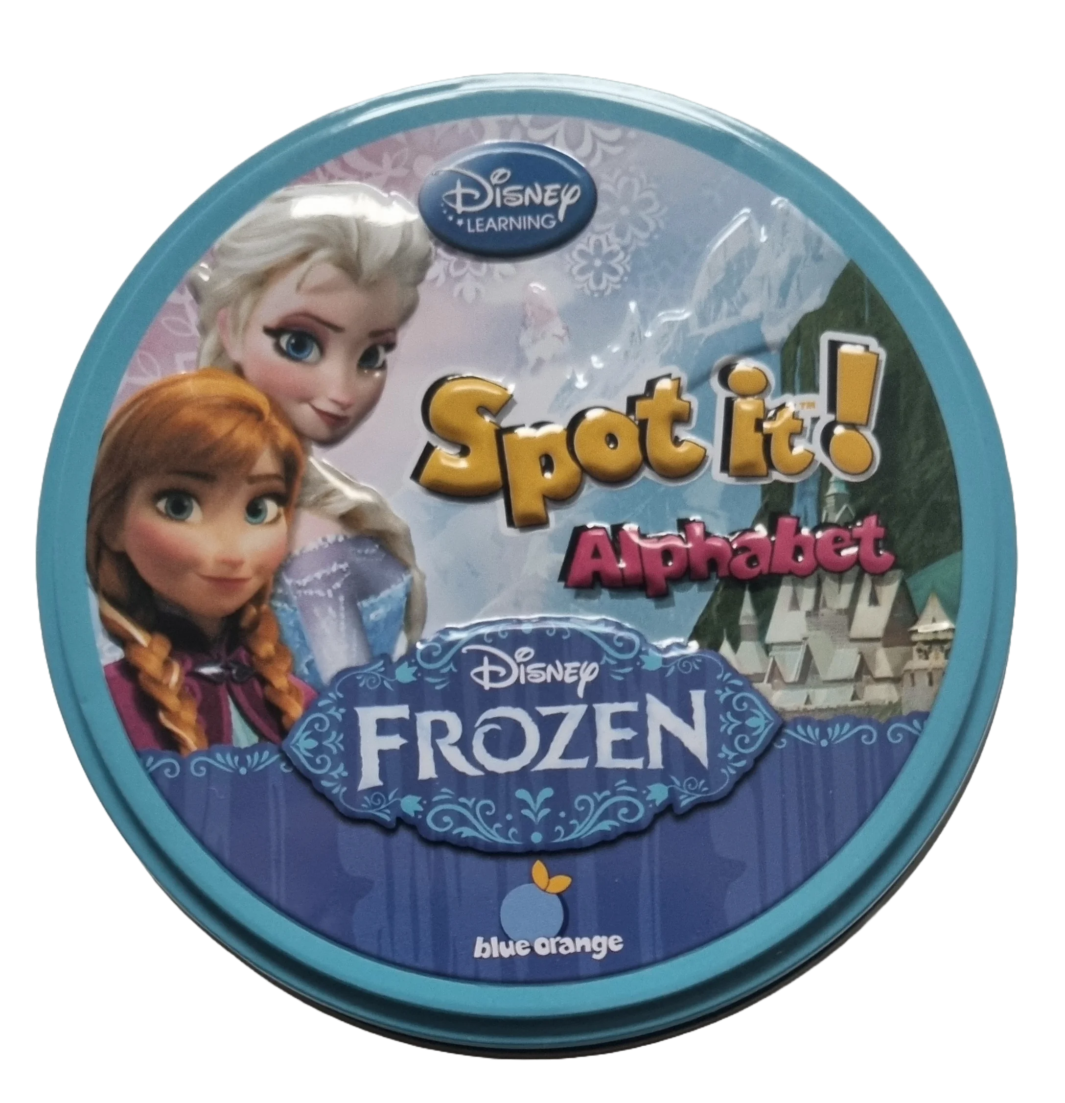 Blue Orange Spot it! Disney Frozen Alphabet