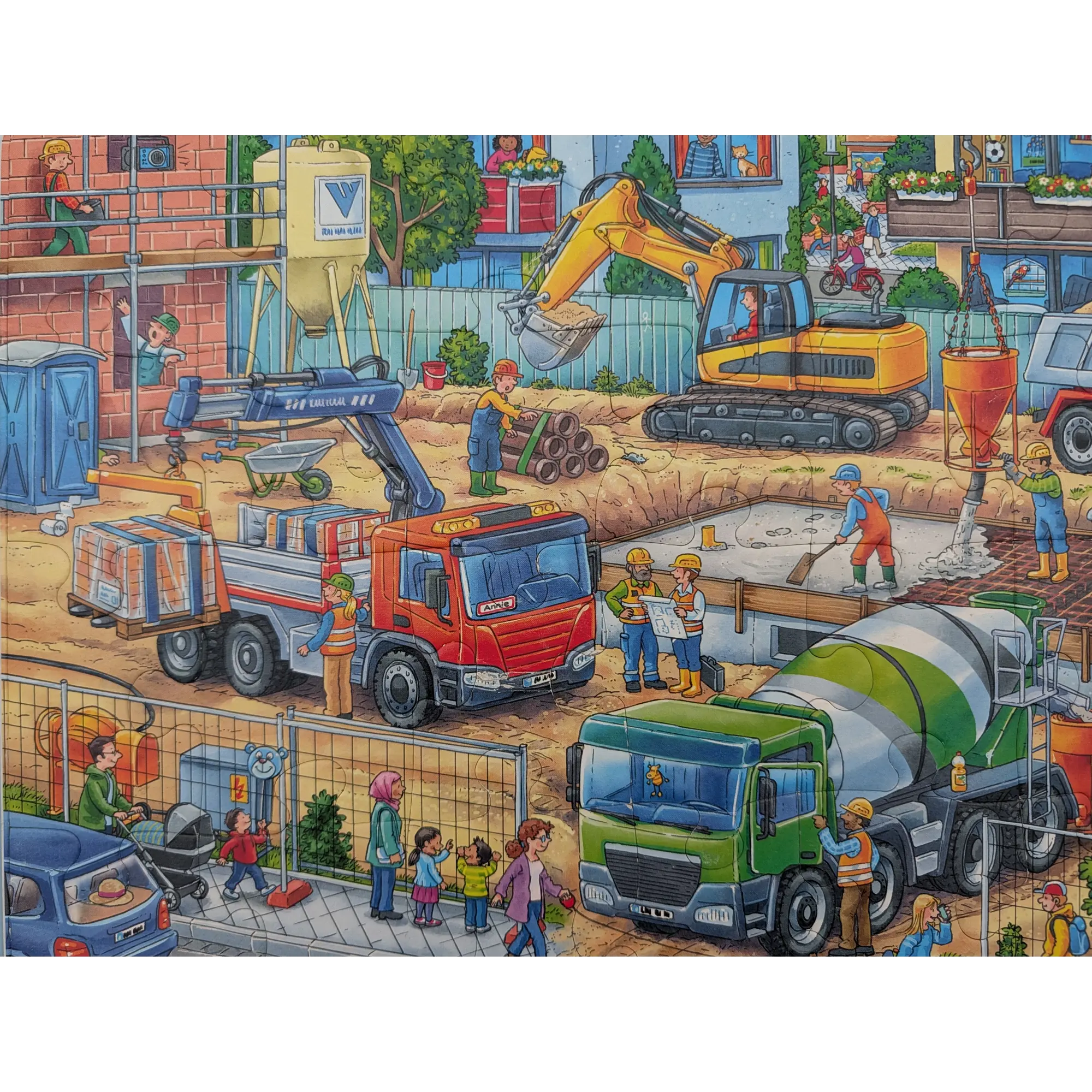 Ravensburger Rahmenpuzzle Auf der Baustelle ist was los 24 Teile 051427