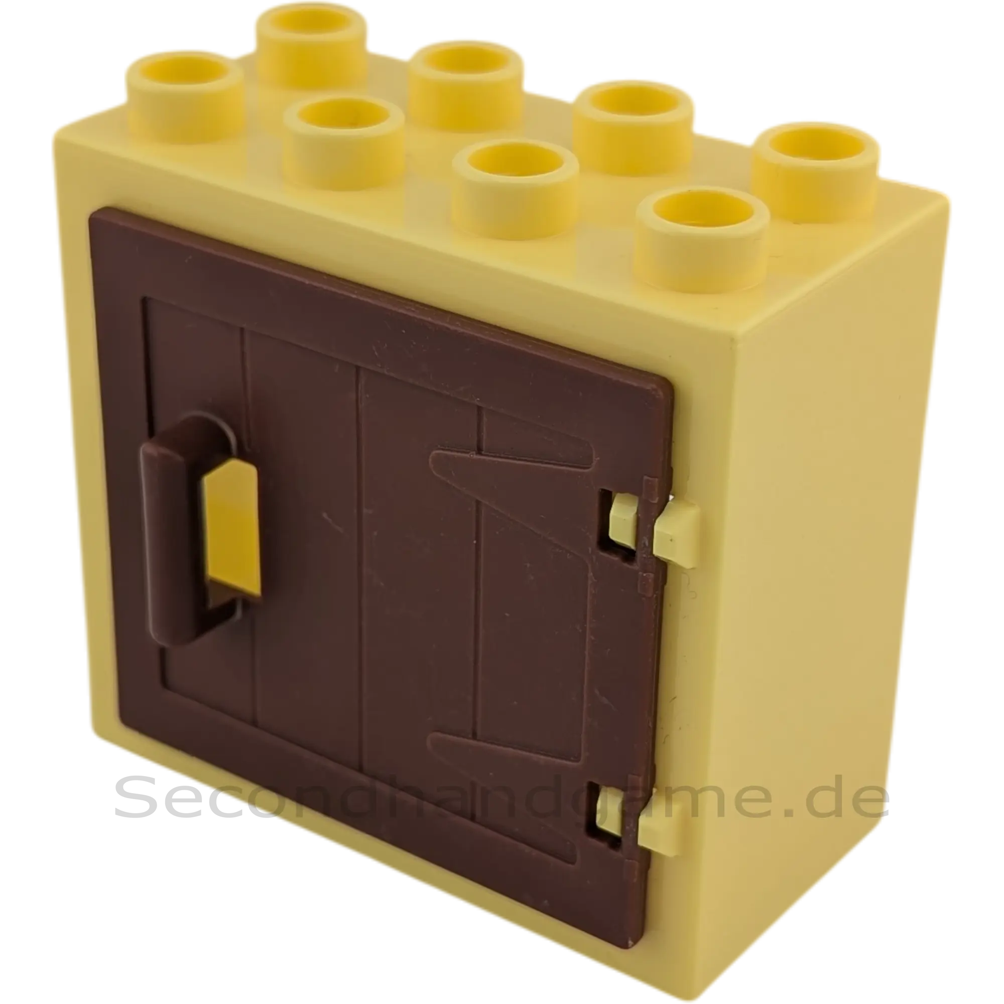 Lego Duplo 61649 Schrank Hellgelb mit Braunem Holztor