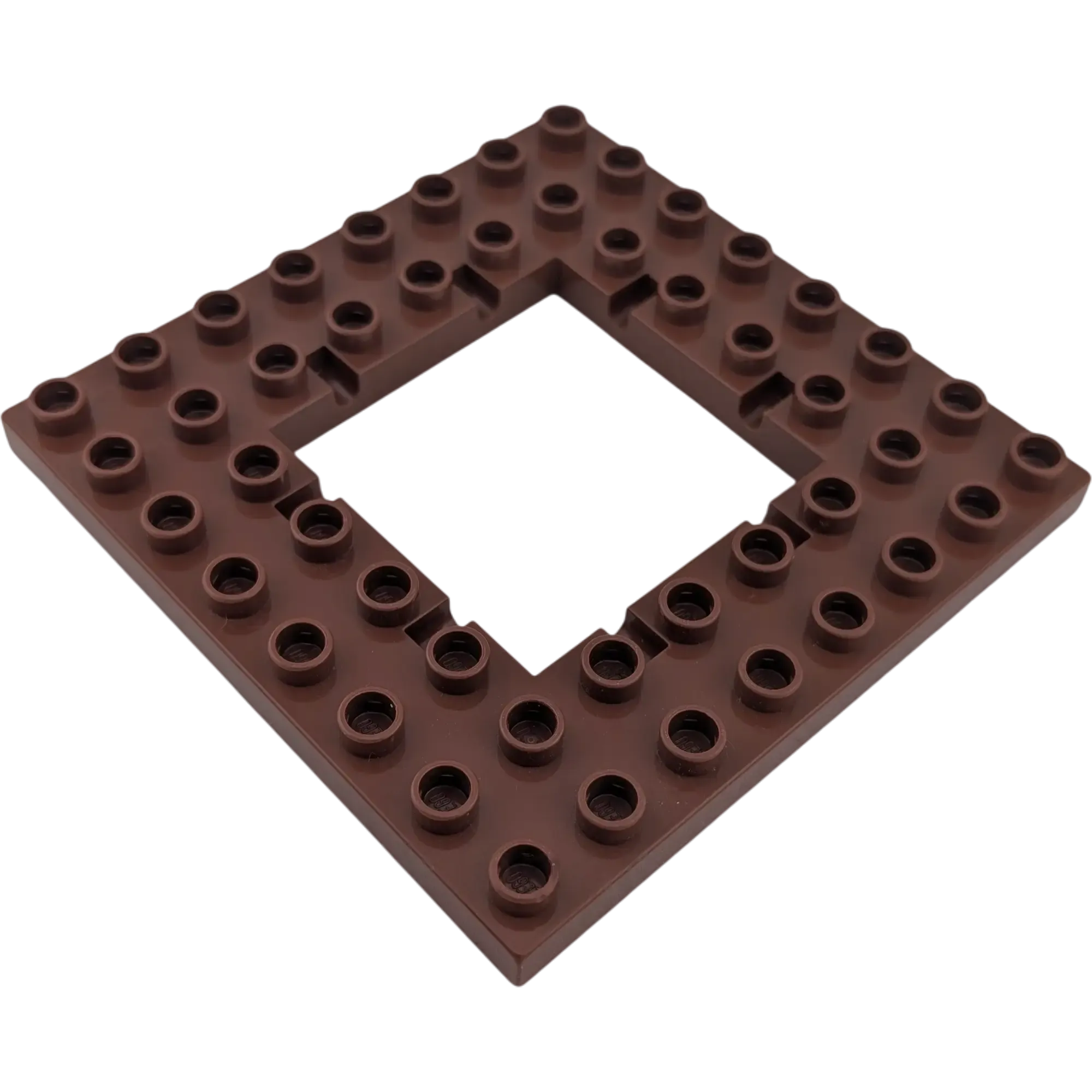 LEGO Duplo 51705 Bauplatte 8x8 Öffnung für Falltür Burg Braun, Ansicht 2