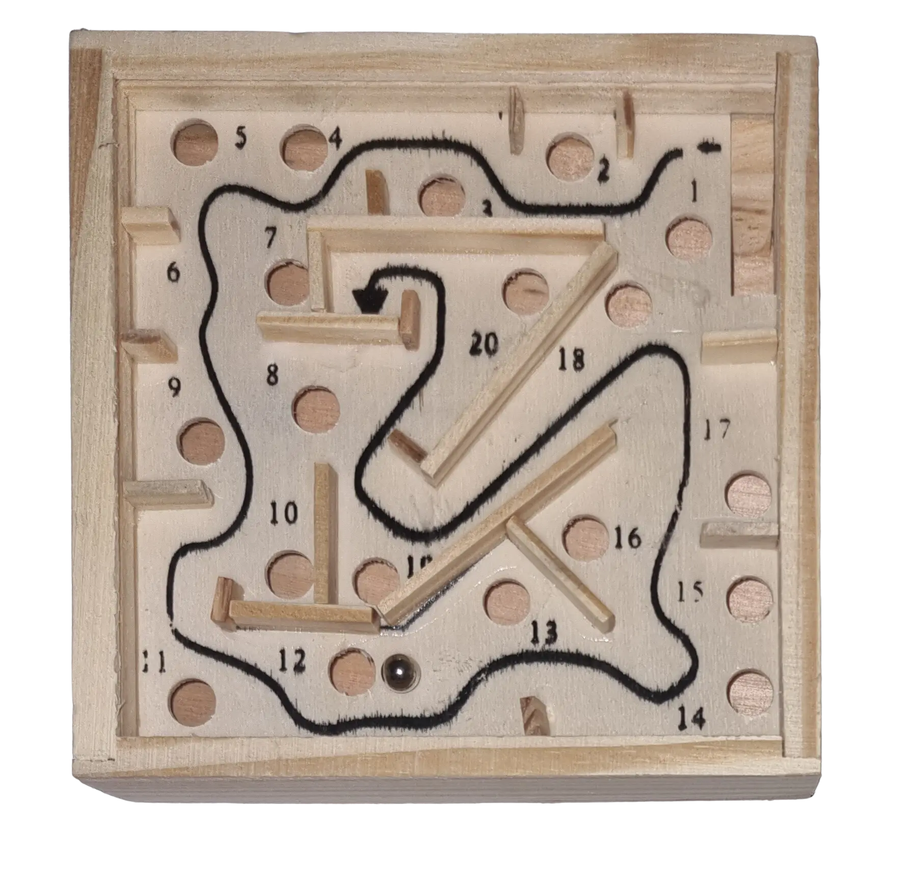 Holz Labyrinth 3D