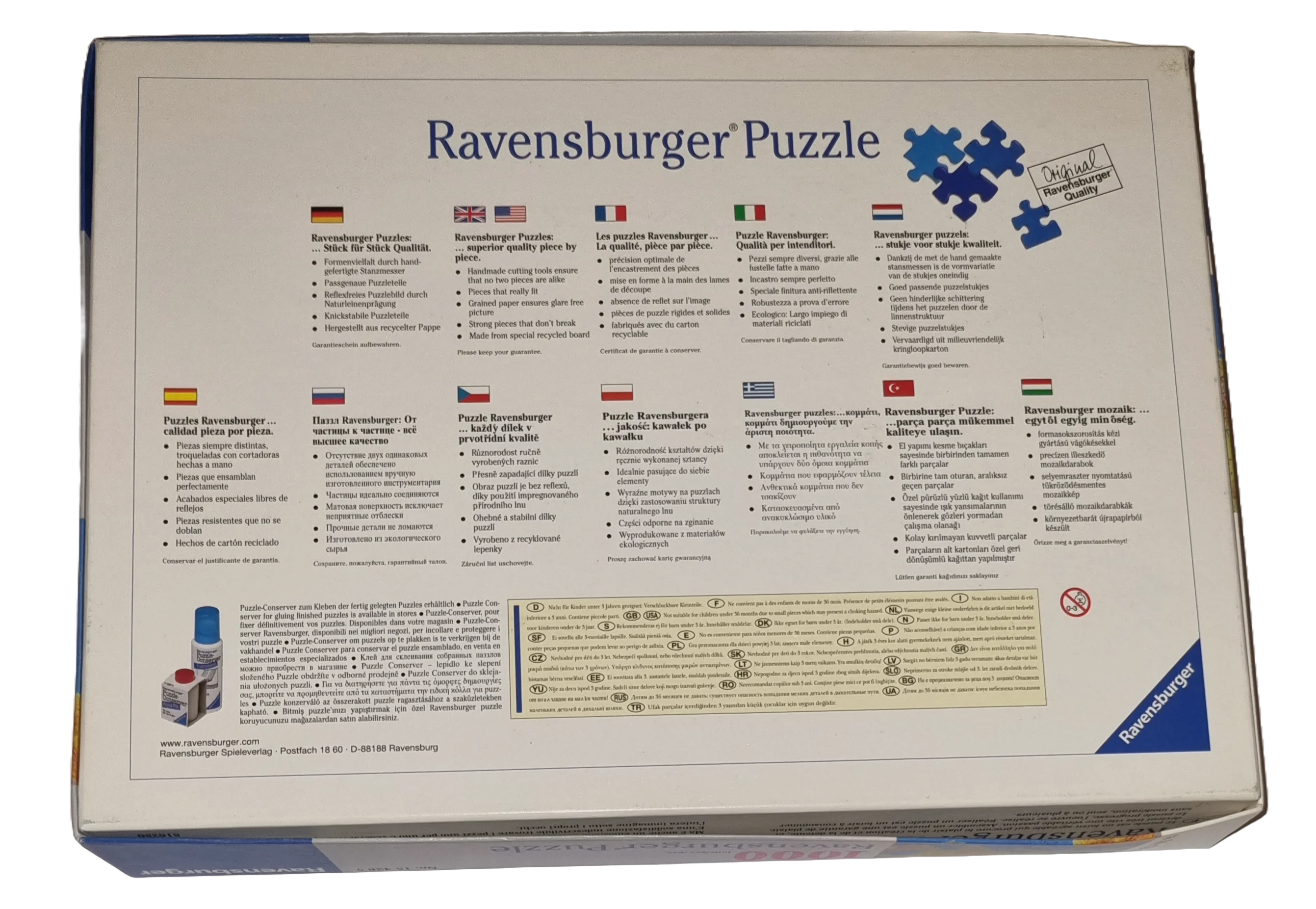 Ravensburger Puzzle 1000 Teile 154265 Europa Panoramakarte